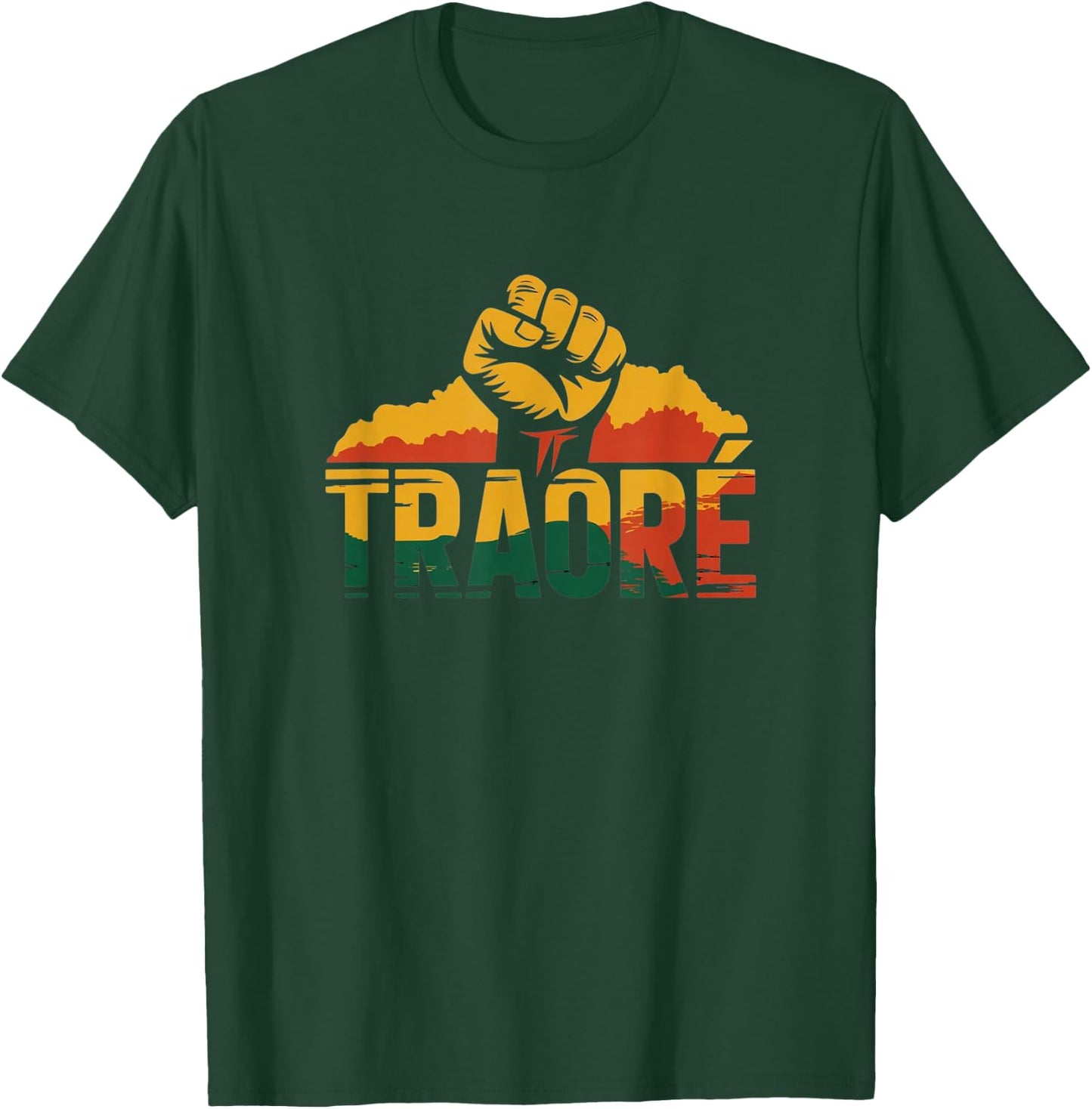 Burkina Faso - Ibrahim Traoré / Thomas Sankara , Black, S T-Shirt - T-Shirt | Forest