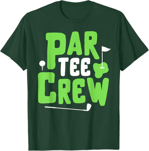 Par Crew Funny Golf Lover Putter Golfing Golfer Boy Girl T-Shirt - T-Shirt | Forest