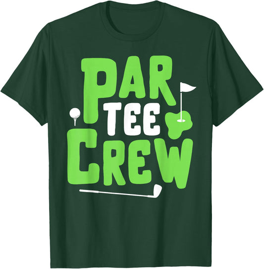 Par Crew Funny Golf Lover Putter Golfing Golfer Boy Girl T-Shirt - T-Shirt | Forest