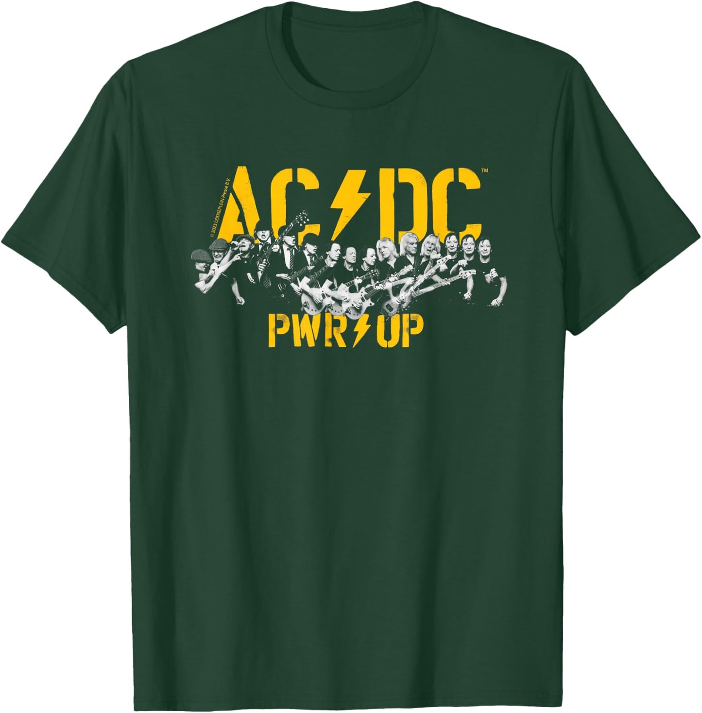 Offizielles AC/DC PWRUP Rock Musik Band Portrait Heavy Metal T-Shirt - T-Shirt | Forest