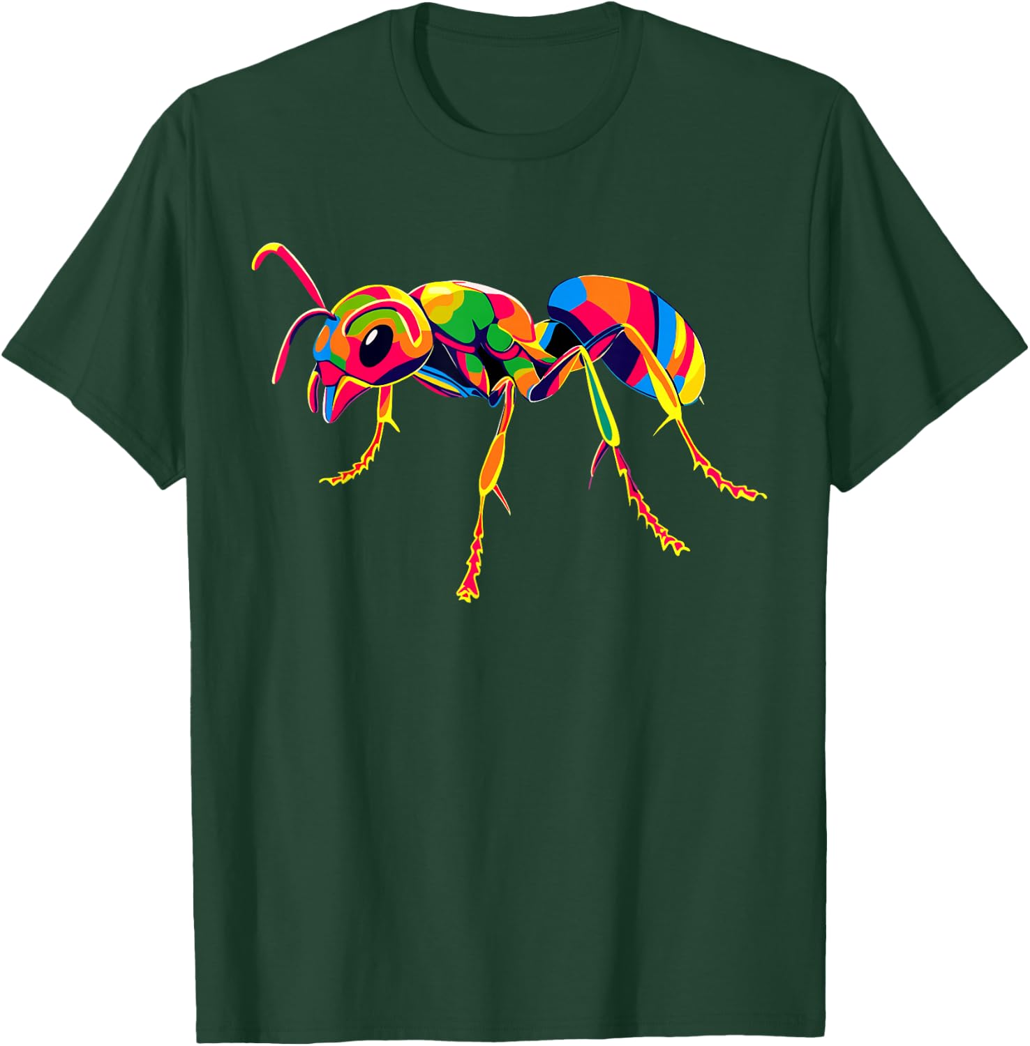 Ant Forest Ant Fire Ant Insect Small Cute Ants , black T-Shirt - T-Shirt | Forest
