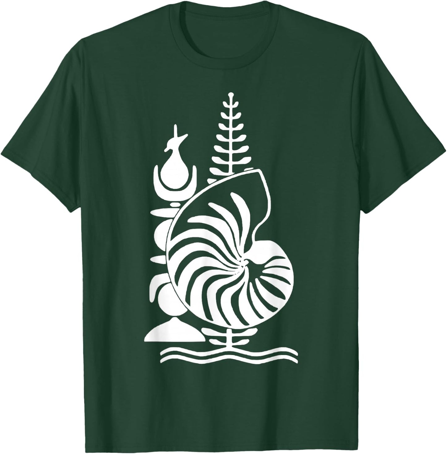 Kanak Emblem New Caledonia Gift, Black, S T-Shirt - T-Shirt | Forest