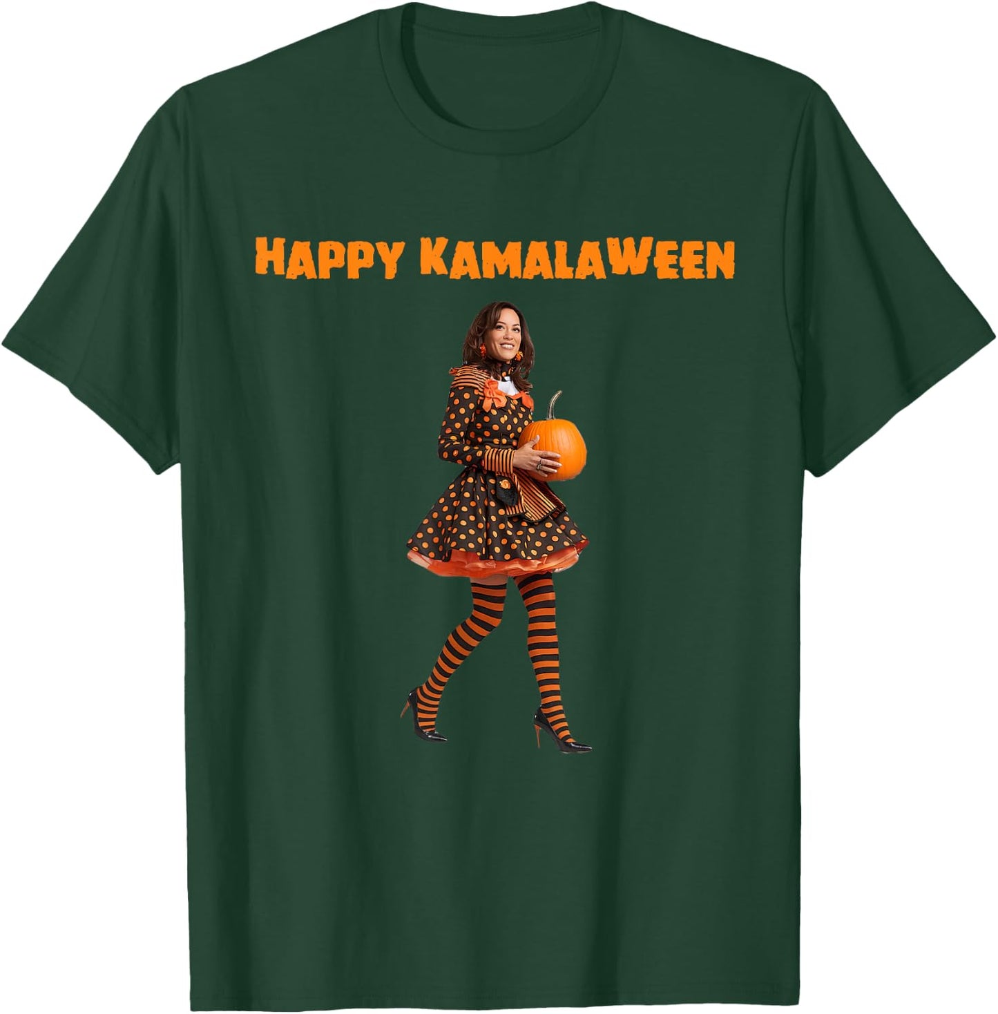 Happy Kamalaween Vote Kamala Harris 2024 Halloween Costume T-Shirt - T-Shirt | Forest