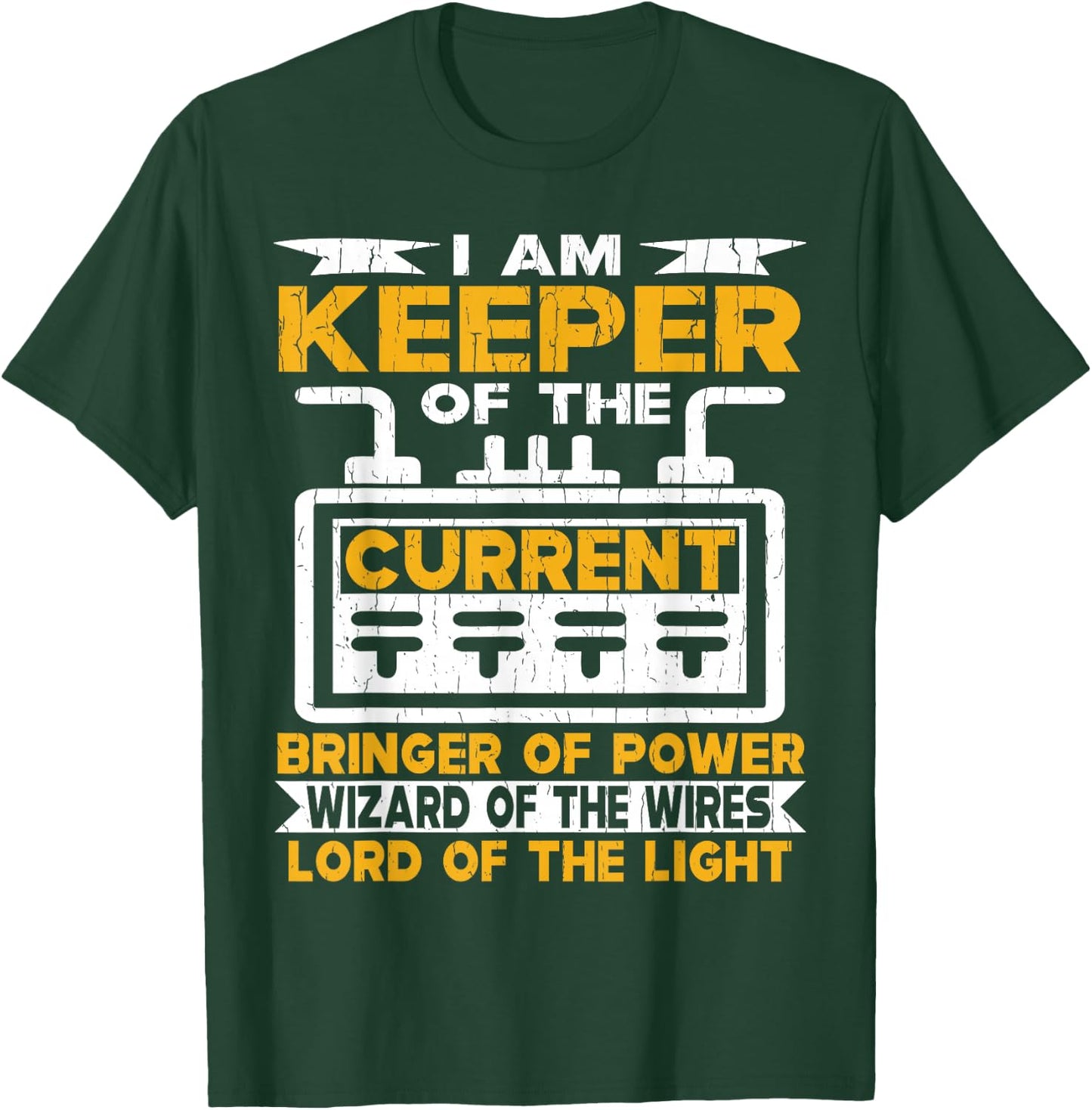 I Am Keeper Of The Current, Bringer Of Power, Wizard Of The T-Shirt - T-Shirt | Forest