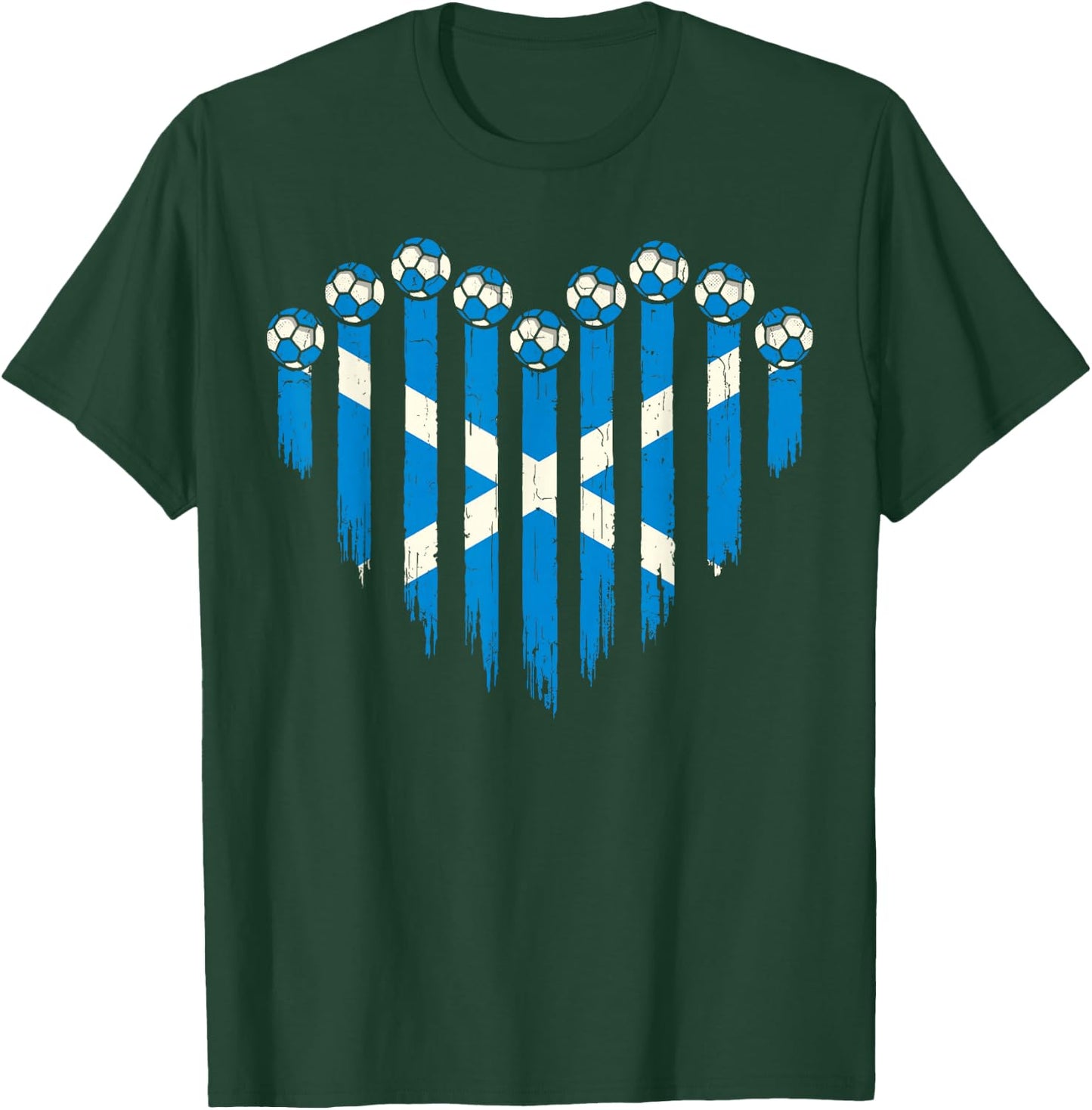 Scottish Flag Novelty Scotland T-Shirt - T-Shirt | Forest