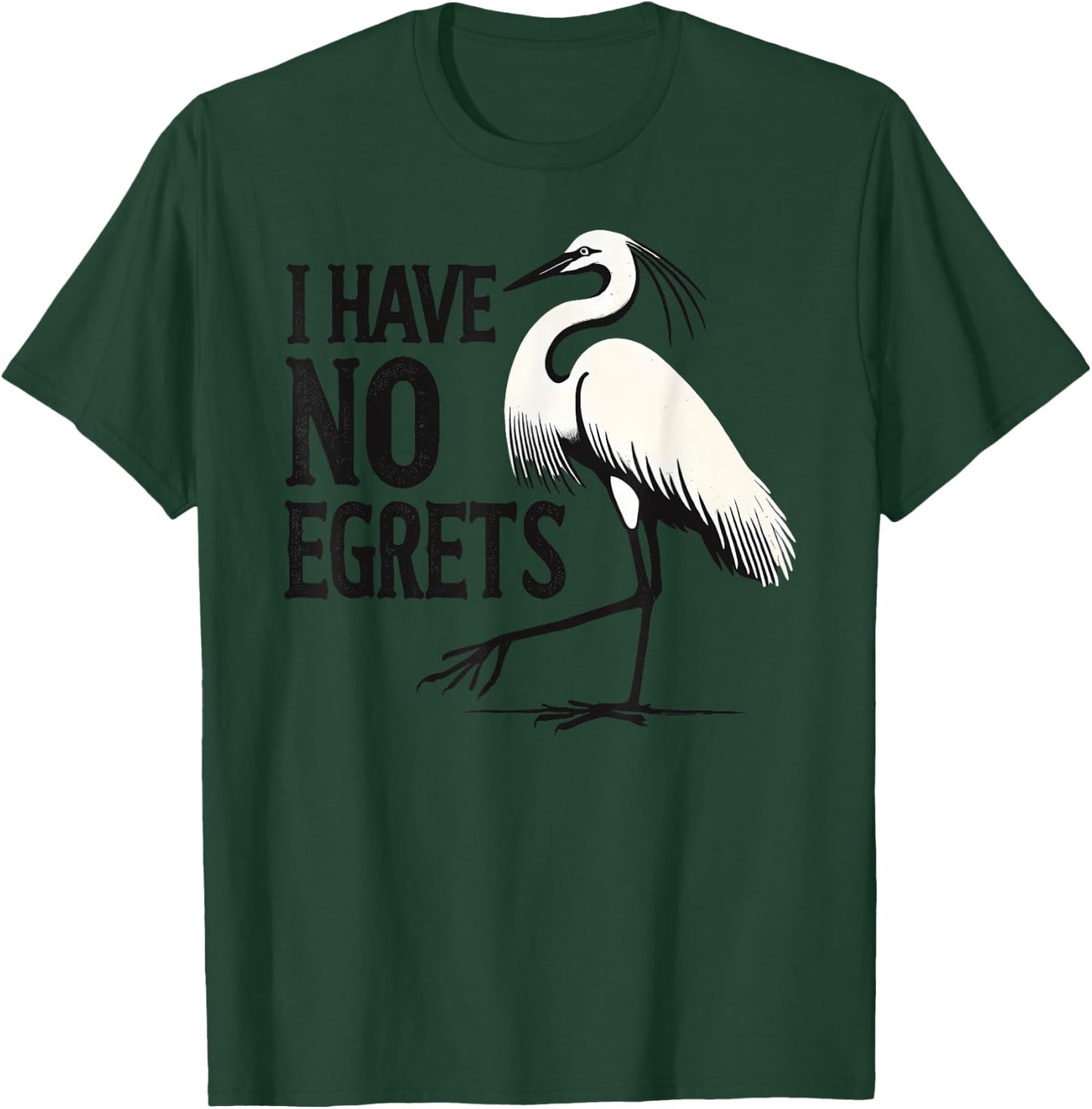 I Just Can't Co. Funny I Have No Egrets Regret Grey Cotton Blend Polyester 100% Casual Adult T-Shirt - T-Shirt | Forest