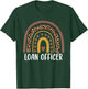 Mortgage Loan Officer Leopard Rainbow Loan Officer Women T-Shirt - T-Shirt | Forest