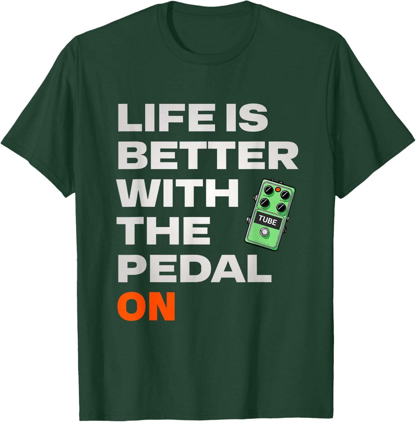 Funny Guitarist Guitar Players Effect Pedal Overdrive T-Shirt - T-Shirt | Forest