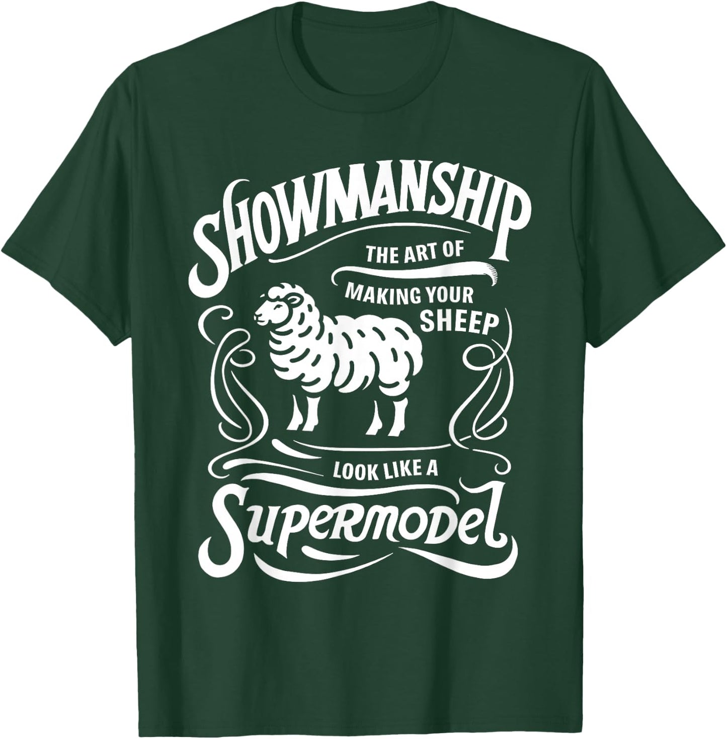 Showmanship Definition Fair Animal Show Sheep Livestock Show T-Shirt - T-Shirt | Forest