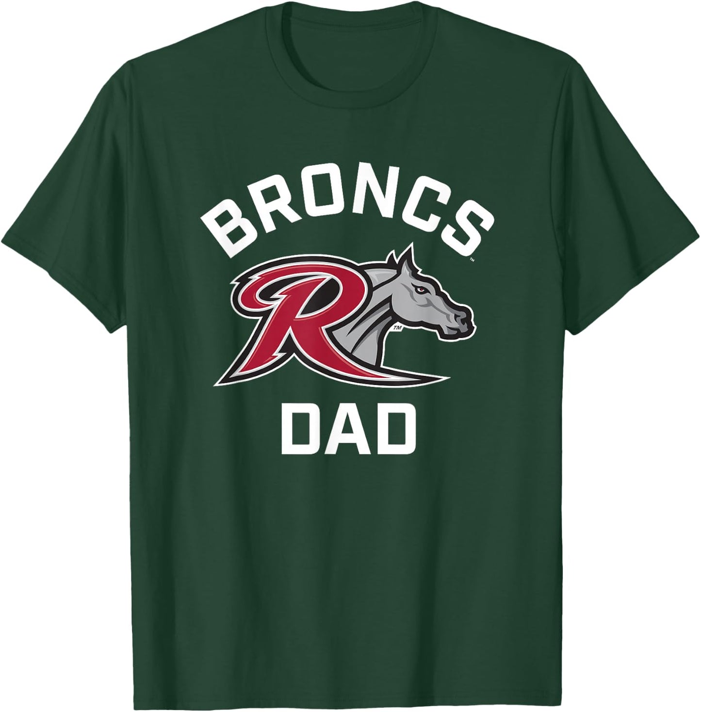Rider University Broncs Arched Dad T-Shirt - T-Shirt | Forest