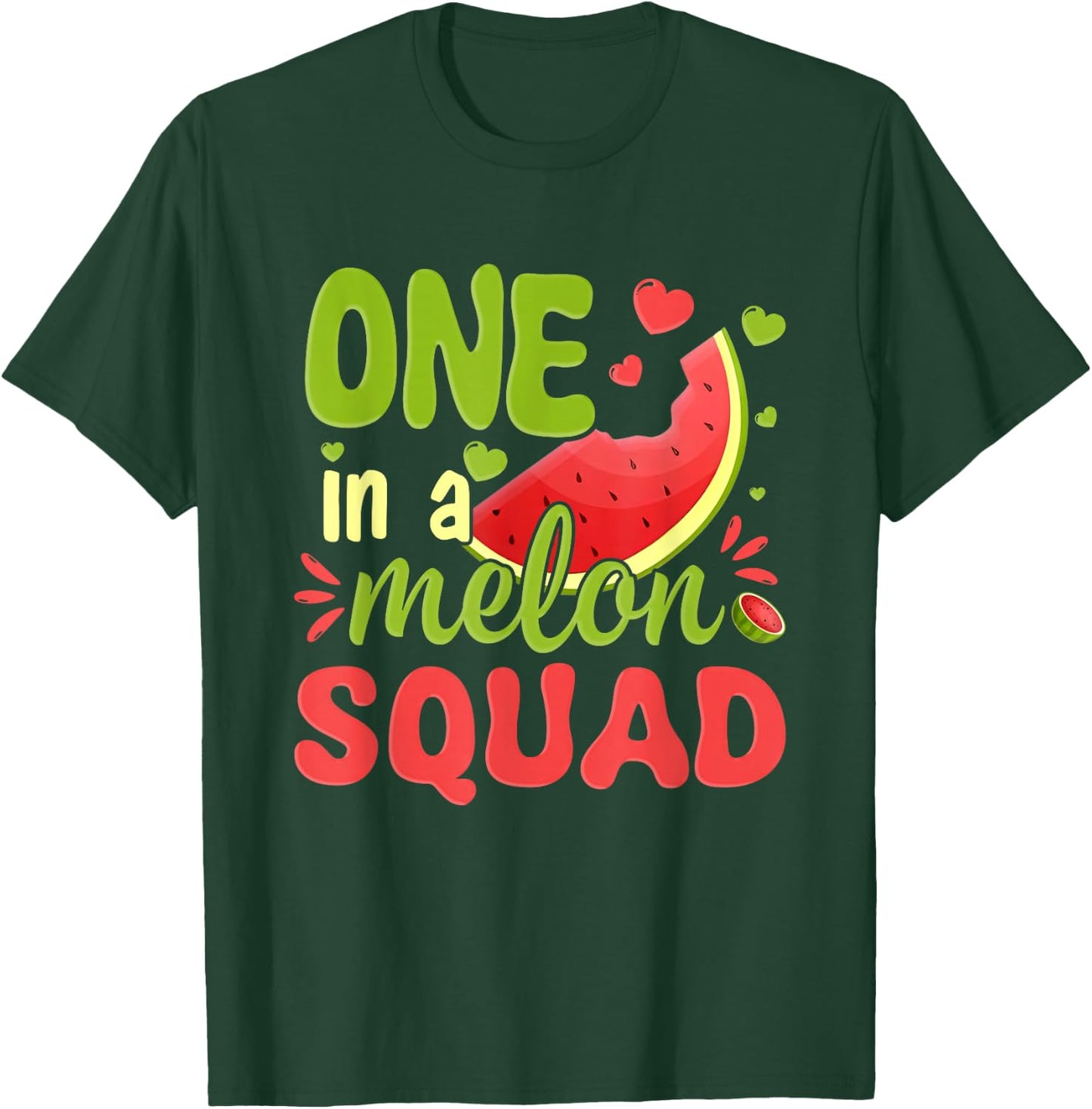 One in a Melon Squad 1st Birthday Party Family Matching T-Shirt - T-Shirt | Forest