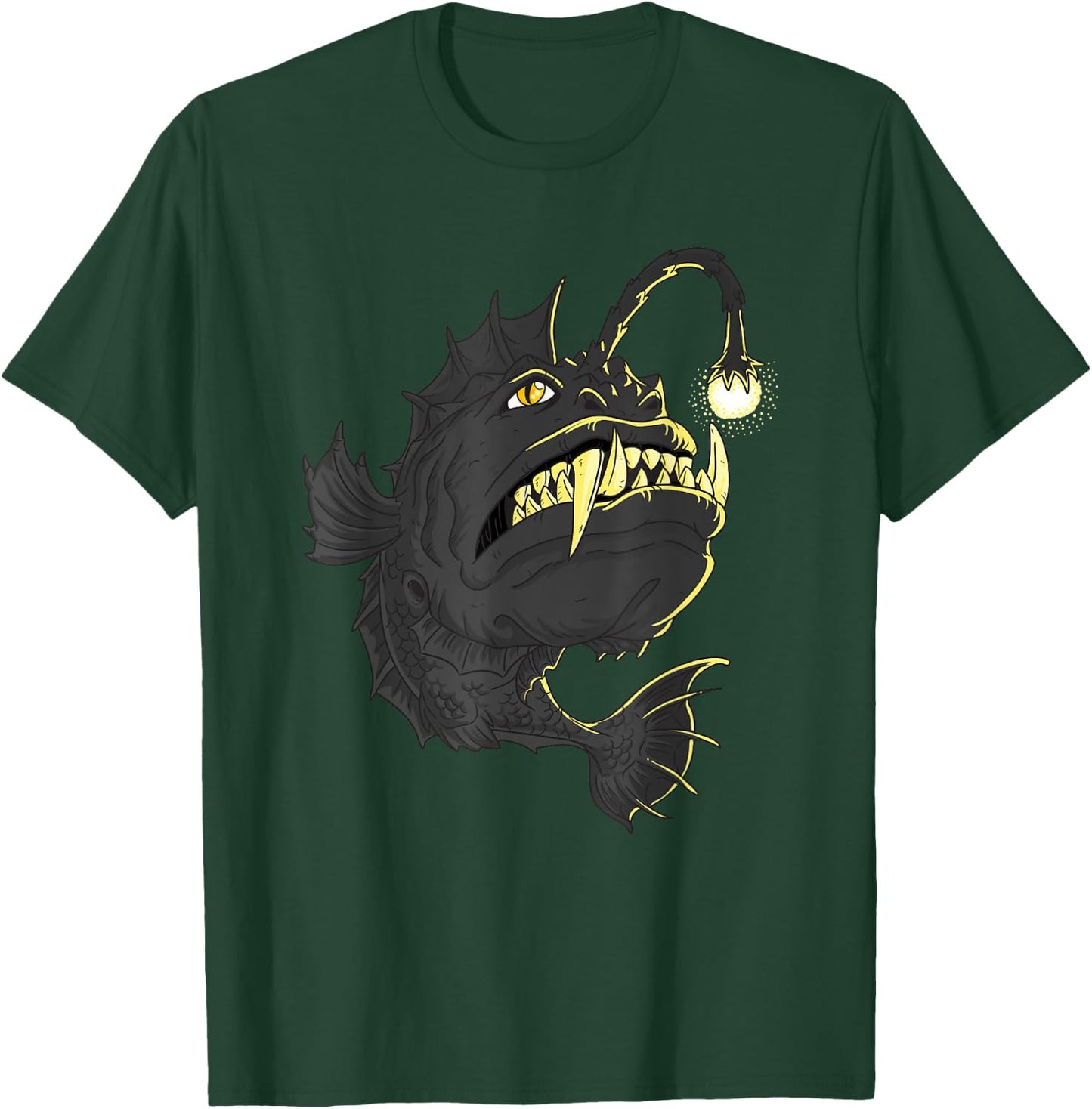 Angler Fish Deep Sea Fish T-Shirt - T-Shirt | Forest
