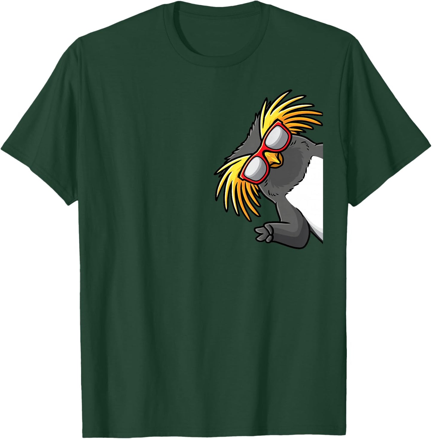 Tristan Penguin Northern Rock Penguin From Side T-Shirt - T-Shirt | Forest