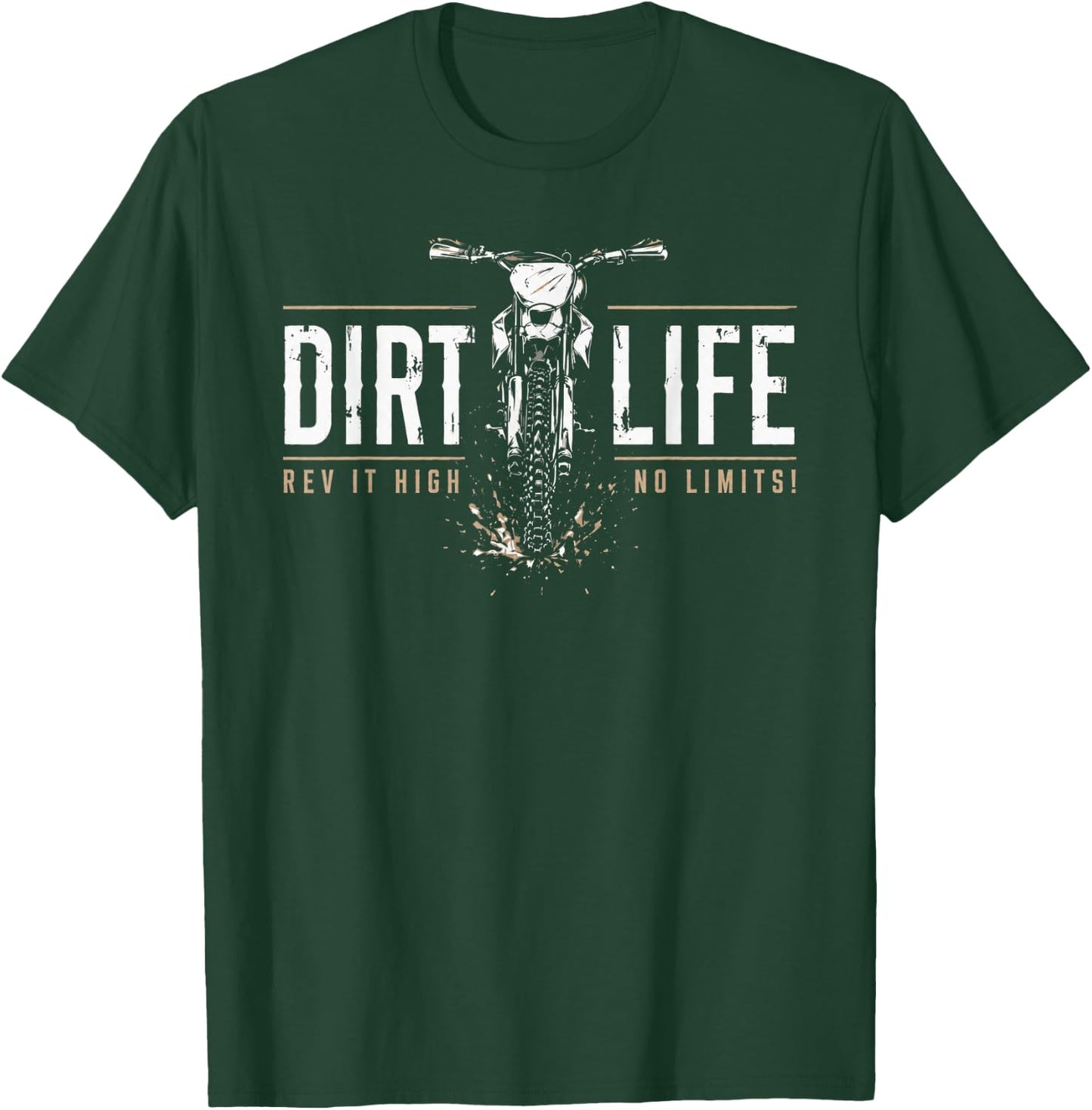 Dirt Bike Shirts Boys Kids Gear Motocross Dirtbike T-Shirt - T-Shirt | Forest