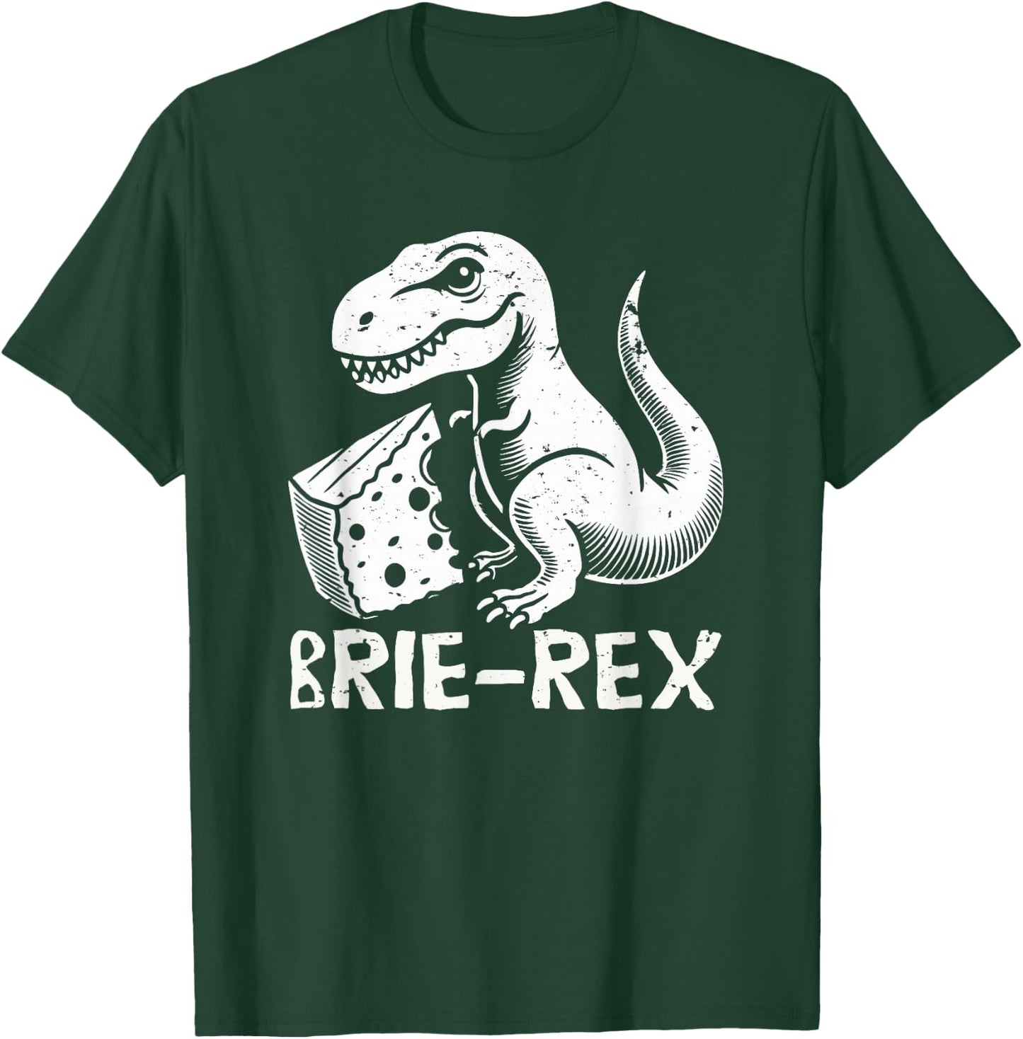 Brie-rex funny dinosaur with brie cheese tyrannosaurus rex T-Shirt - T-Shirt | Forest