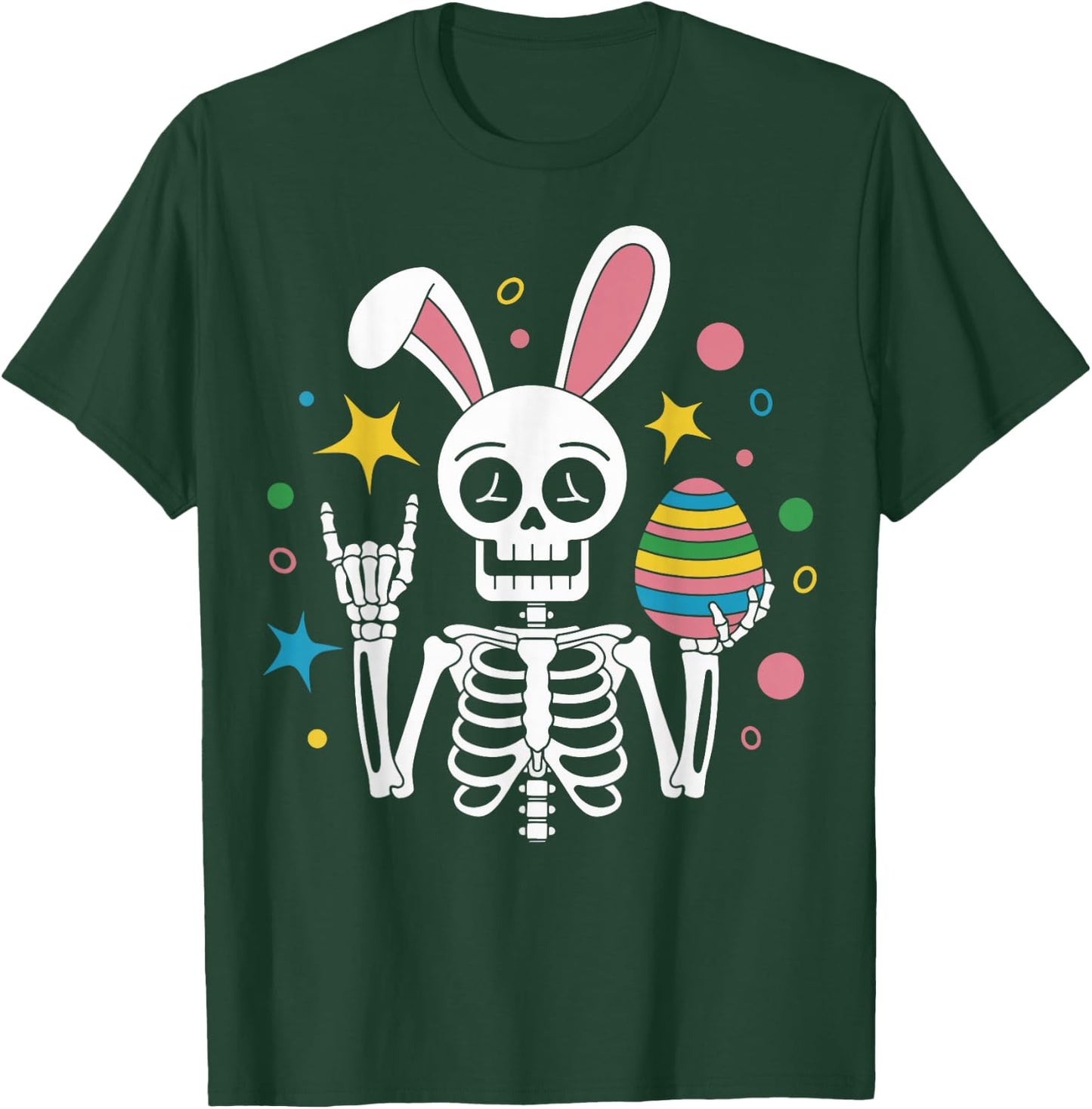 Skeleton Easter Bunny T-Shirt - T-Shirt | Forest