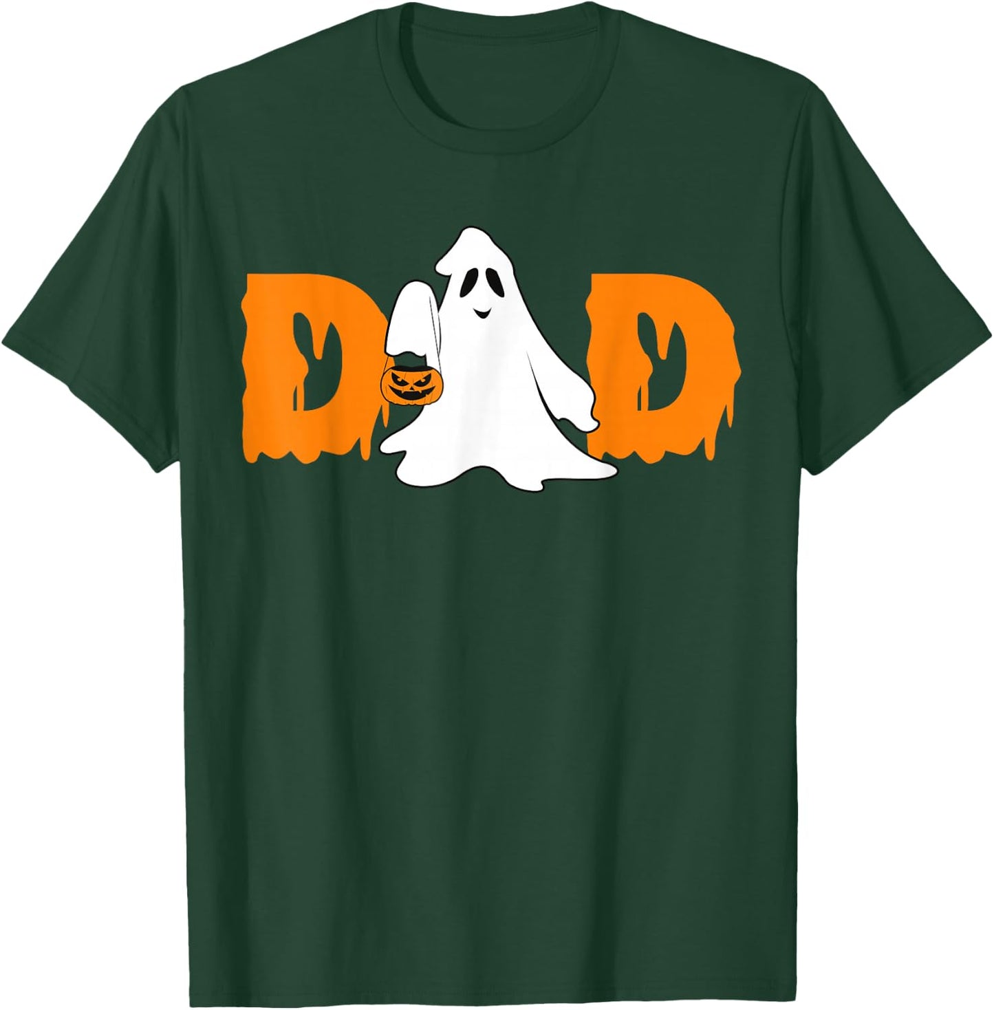 Fun Boo Ghost Dad Halloween Costume Outfit Spooky T-Shirt - T-Shirt | Forest