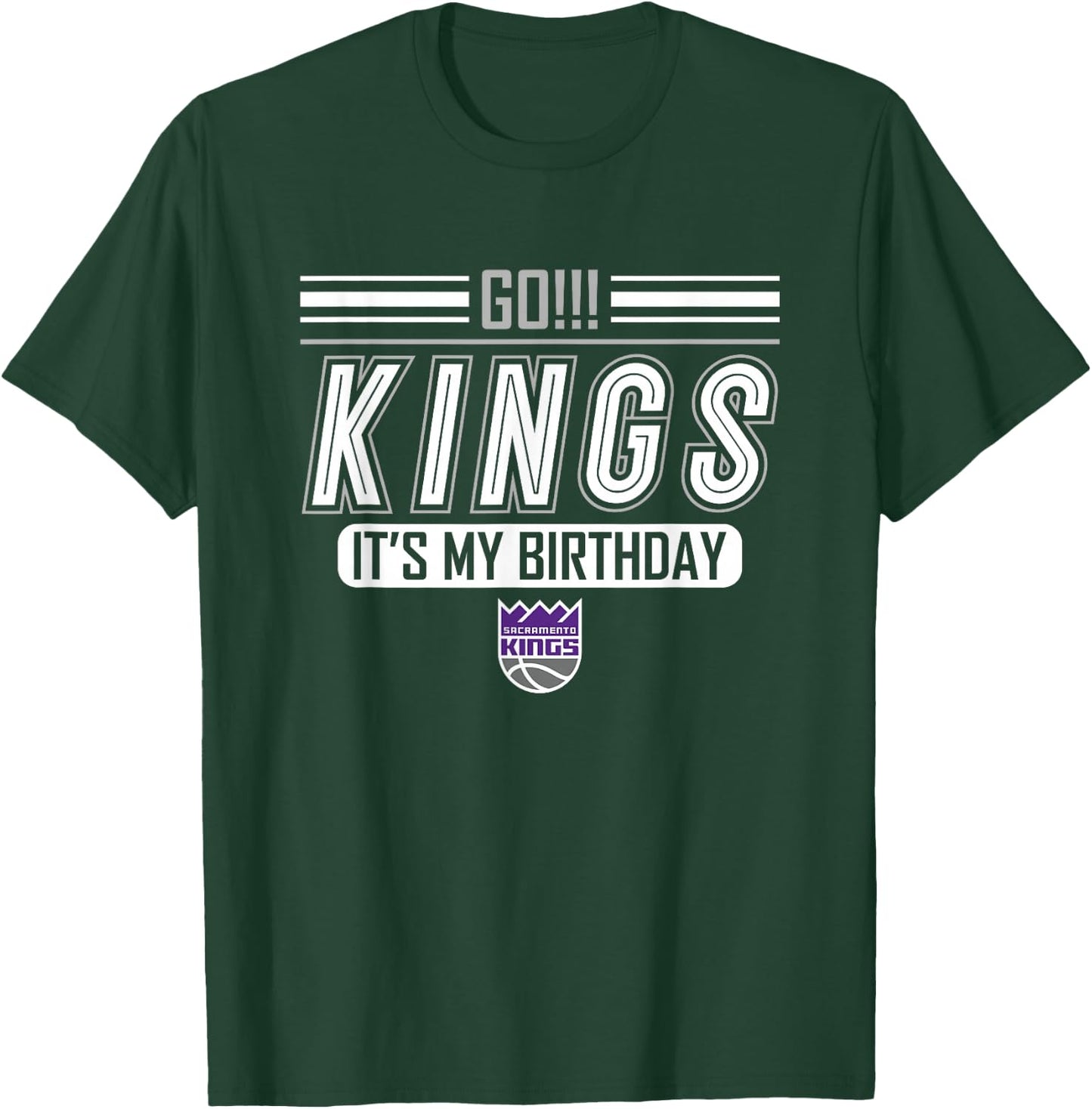 NBA Birthday Go Sacramento Kings My Birthday Logo T-Shirt - T-Shirt | Forest