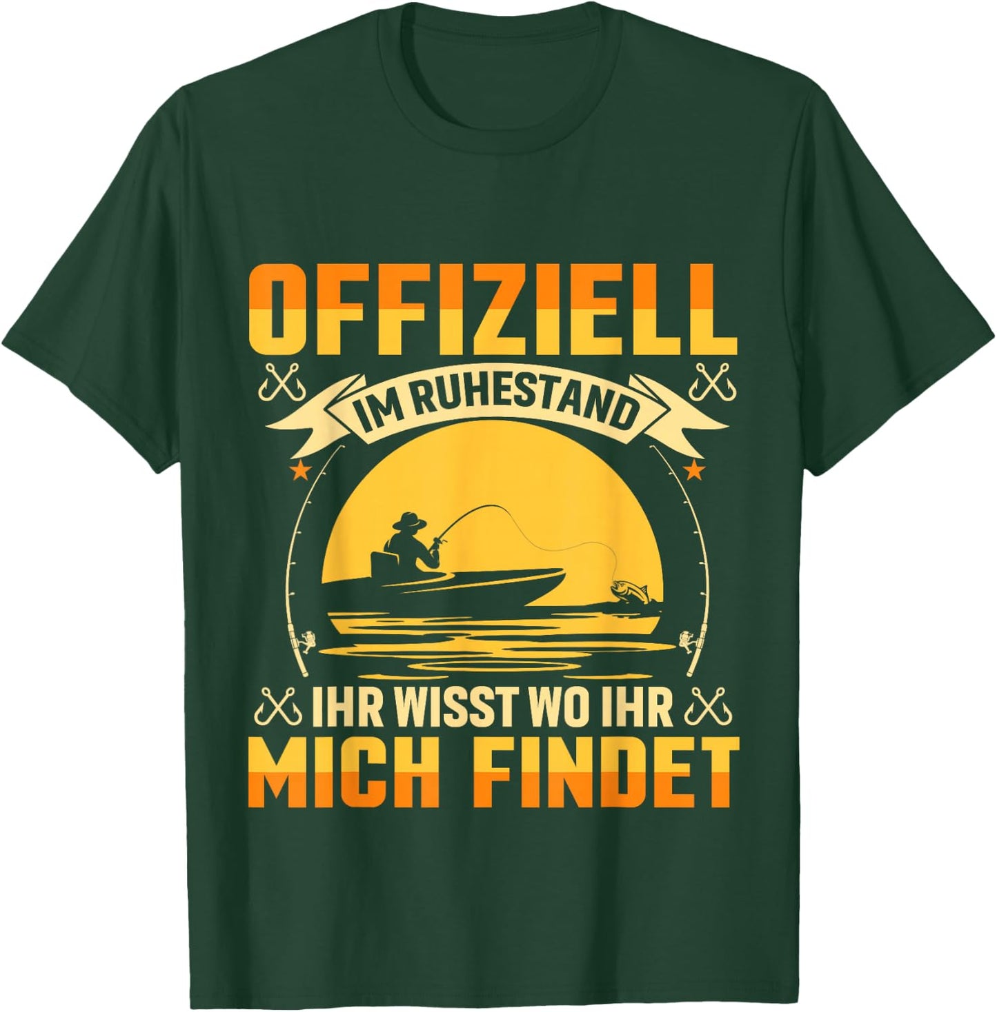 Ruhestand Angeln Spruch Ruhestand Abschiedsgeschenk T-Shirt - T-Shirt | Forest