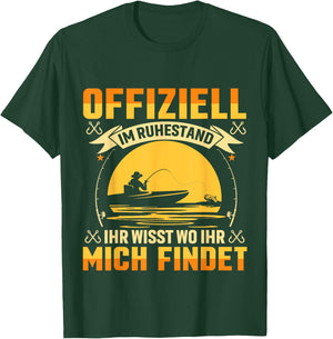 Ruhestand Angeln Spruch Ruhestand Abschiedsgeschenk T-Shirt - T-Shirt | Forest