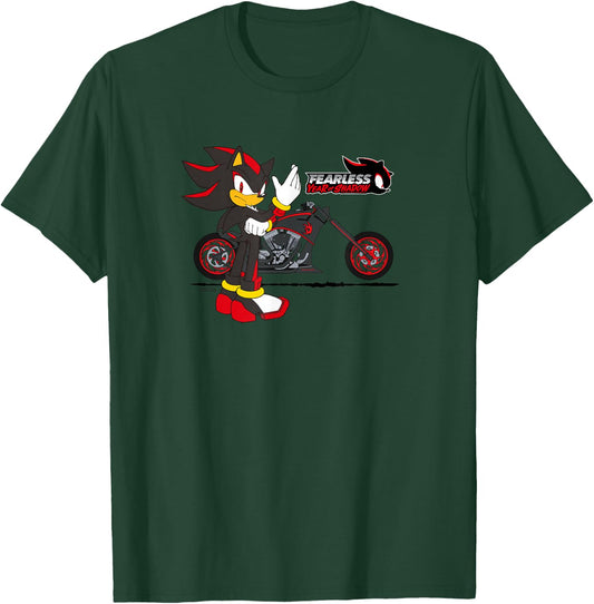 Sonic The Hedgehog, Fearless: Year of Shadow - Motorcycle T-Shirt - T-Shirt | Forest