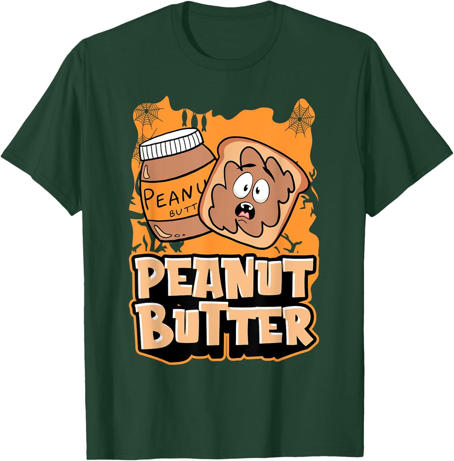 Peanut Butter Jelly Matching Halloween Spooky Spider Webs T-Shirt - T-Shirt | Forest