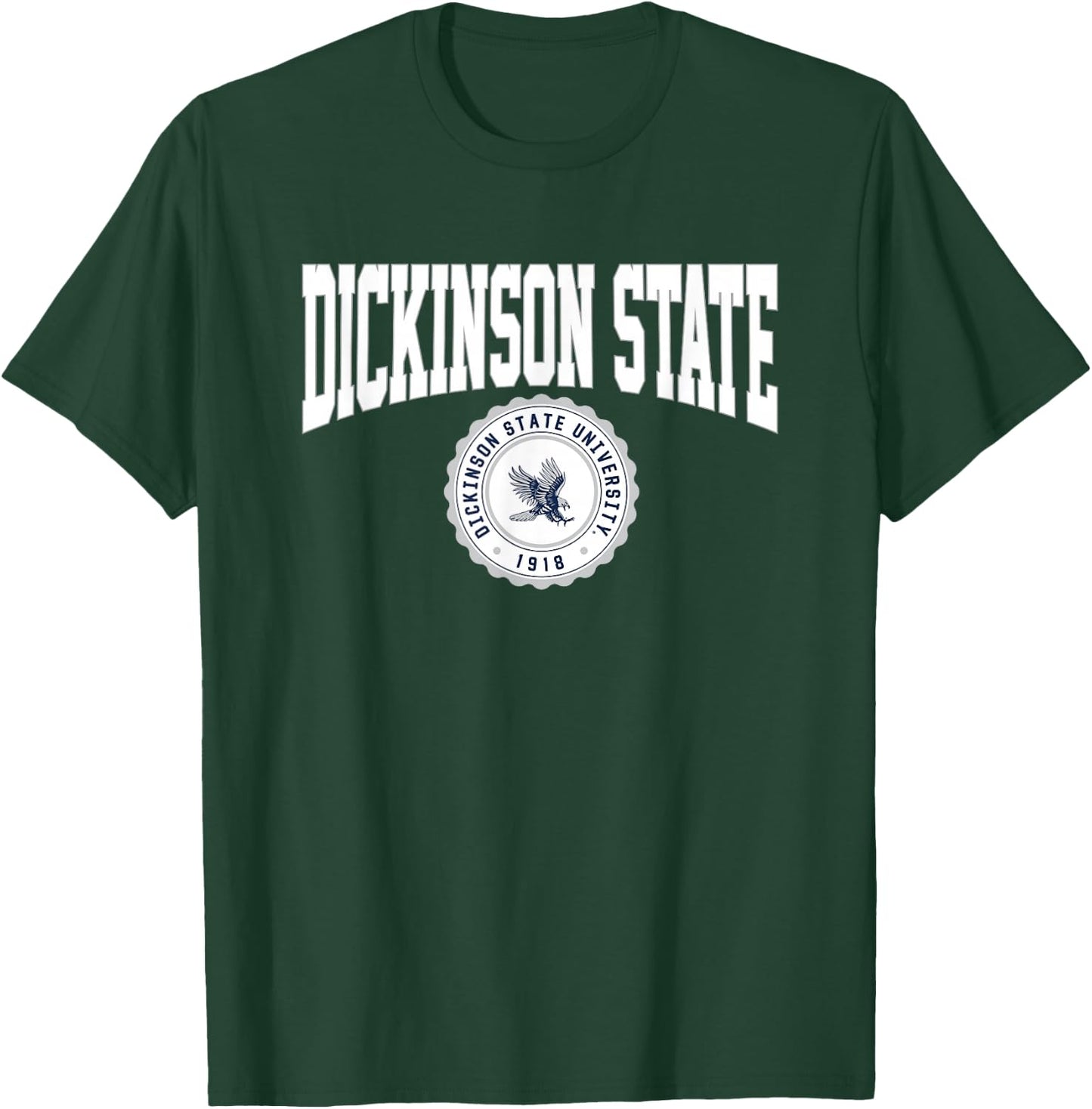Dickinson State University Blue Hawks Collegiate Seal T-Shirt - T-Shirt | Forest