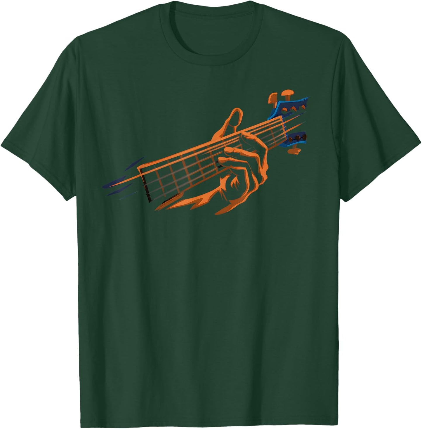 Guitar Lovers Stylized Band Artistic Guitar T-Shirt - T-Shirt | Forest