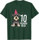 10 Years Old Birthday Schnauzer Dog Lover 10th Party Kid T-Shirt - T-Shirt | Forest