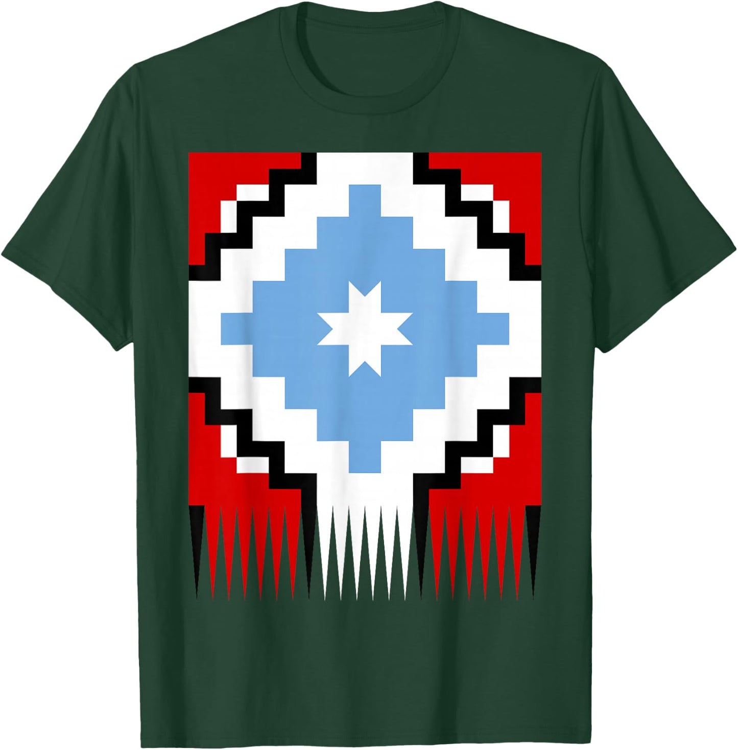 Lautaro Flag Araucana Mapuche Gunelve T-Shirt - T-Shirt | Forest