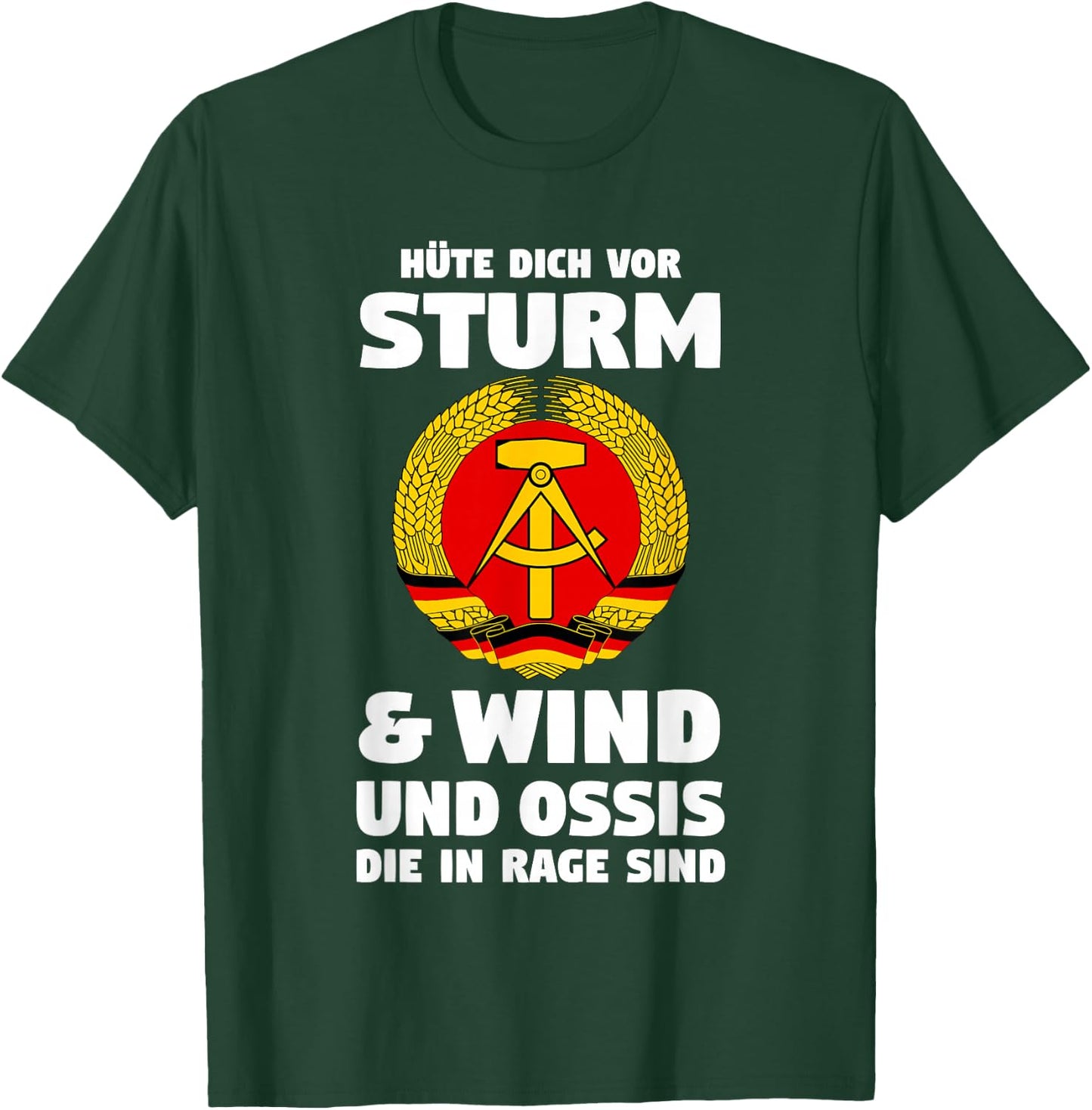 East Germany DDR , black T-Shirt - T-Shirt | Forest