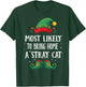 Most Likely To Bring Home A Stray Cat Matching Christmas Elf Men Women T-Shirt - T-Shirt | Forest