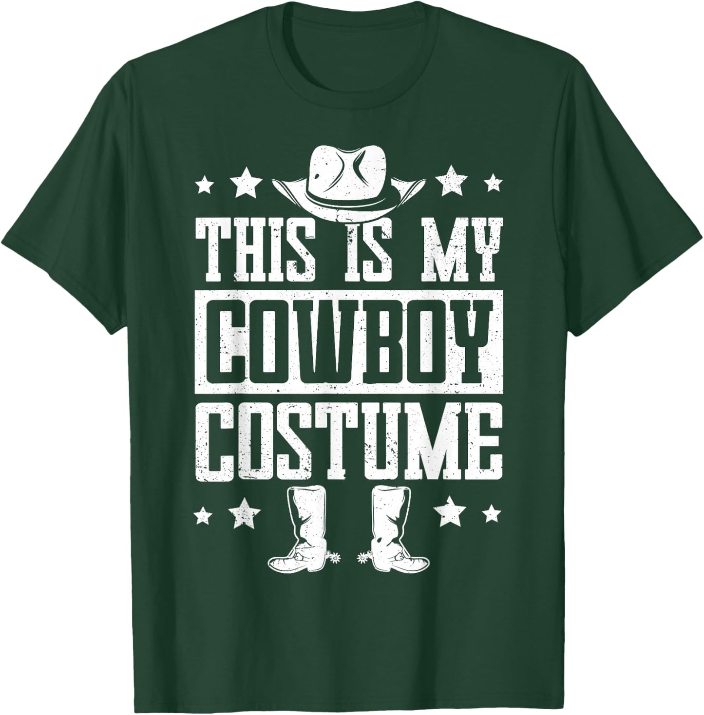 This is My Cowboy Costume Funny Lazy Country Western T-Shirt - T-Shirt | Forest