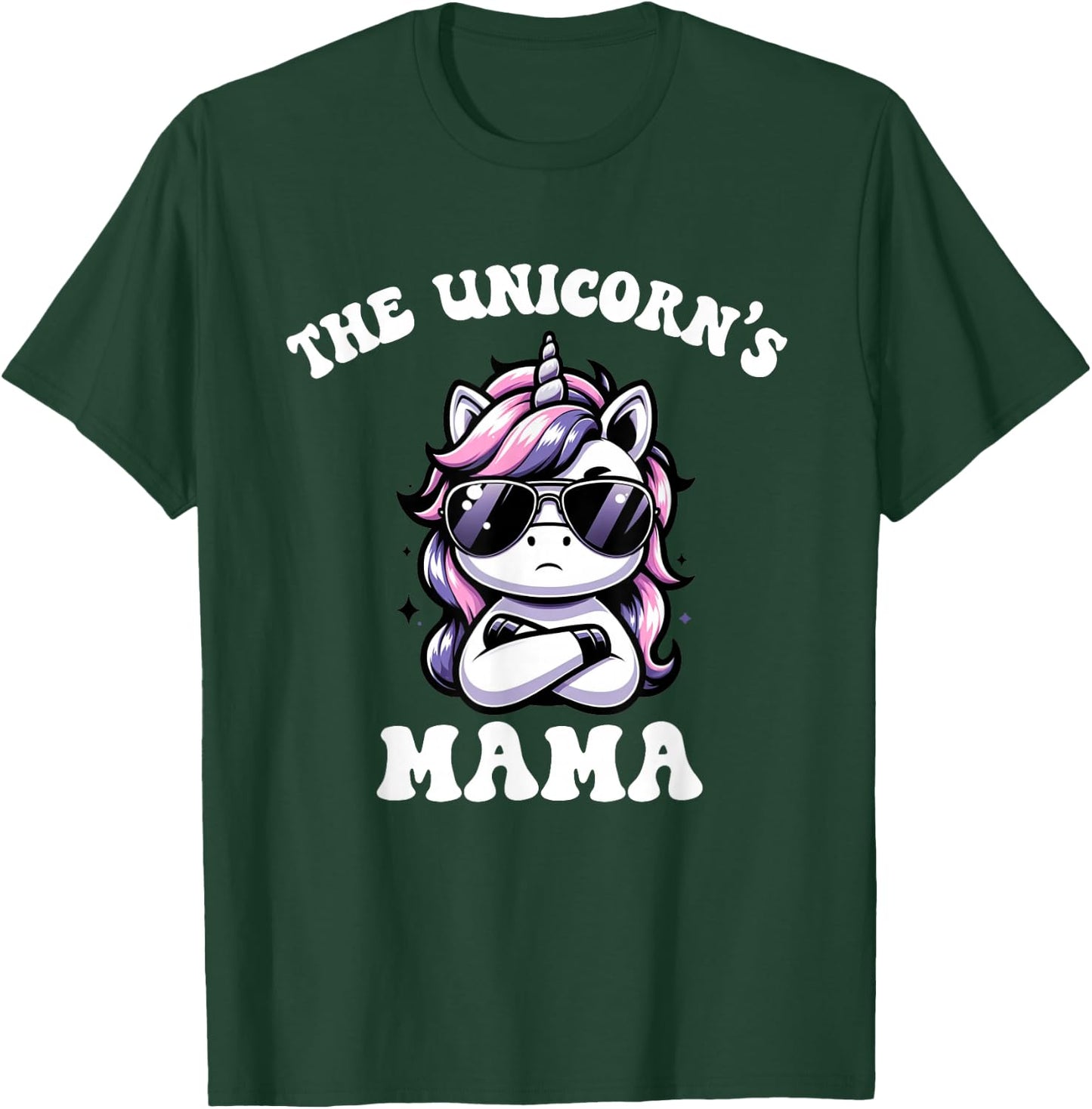 Cute Kawaii Unicorn Birthday Mama Mom T-Shirt - T-Shirt | Forest