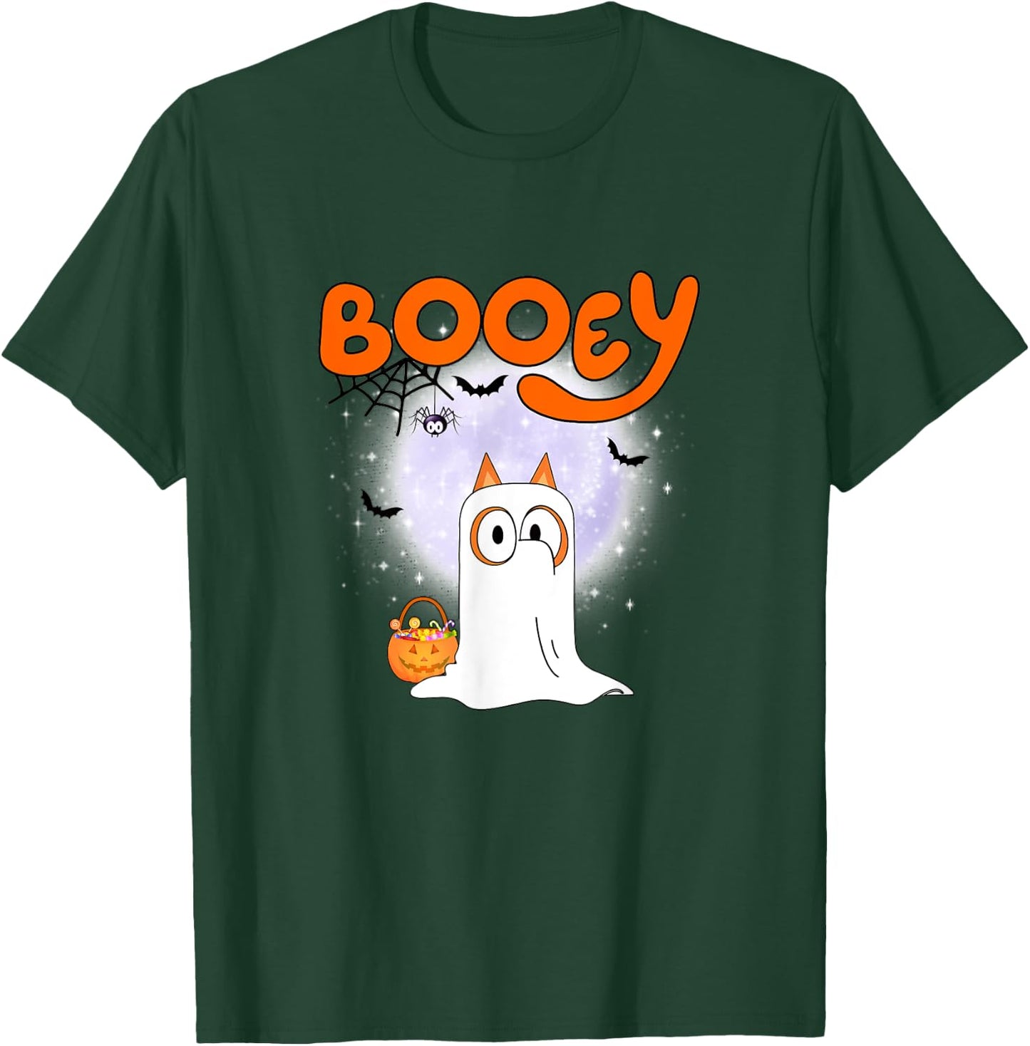 Spooky Season Funny Ghost Booey,Dog Halloween Pumpkin Women T-Shirt - T-Shirt | Forest