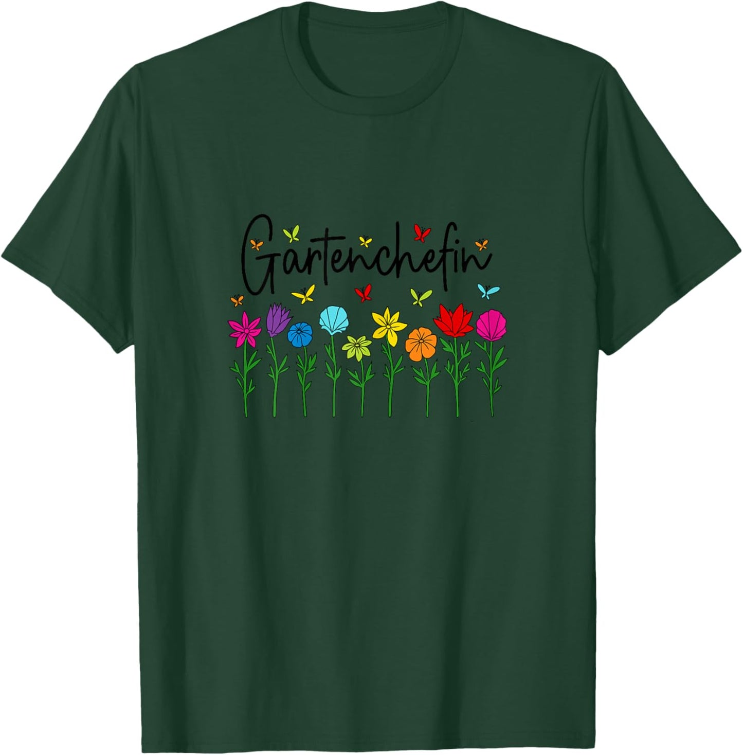 with German Text, gray T-Shirt - T-Shirt | Forest