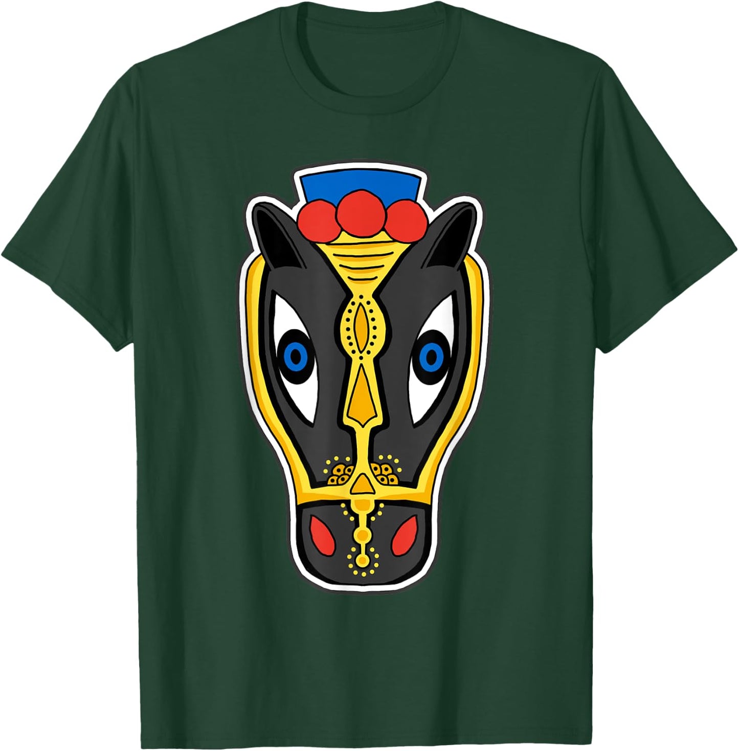 Macho Raton Mask, Latin, Illustration, Art Shirt, Horse Head T-Shirt - T-Shirt | Forest