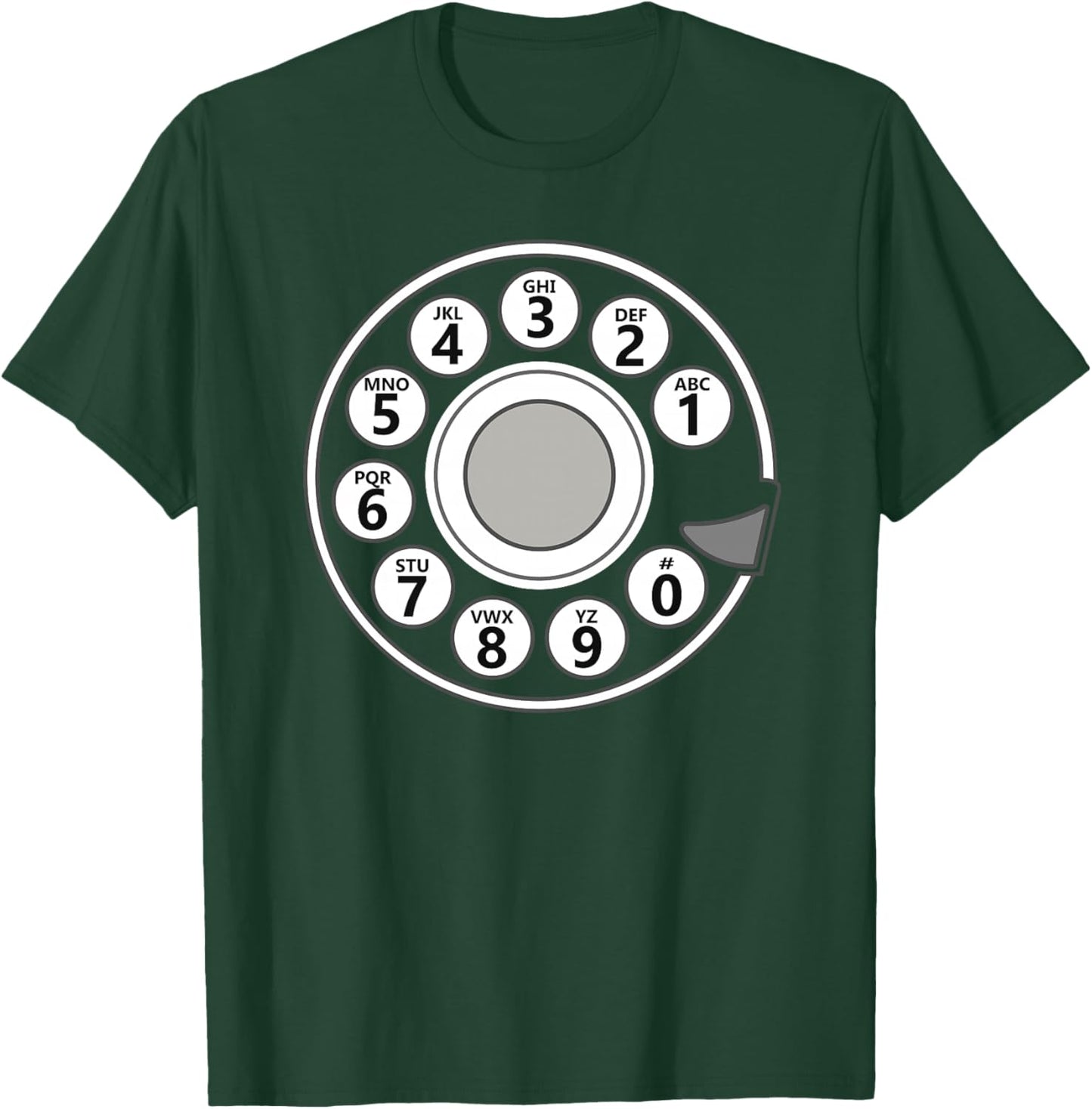 Vintage Téléphone Halloween Costume Rétro Rotatif Téléphone Cadran Haut de Gamme T-Shirt - T-Shirt | Forest