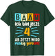 Children's with German Text "Ich bin jetzt 4 Birthday" [German Language], black T-Shirt - T-Shirt | Forest