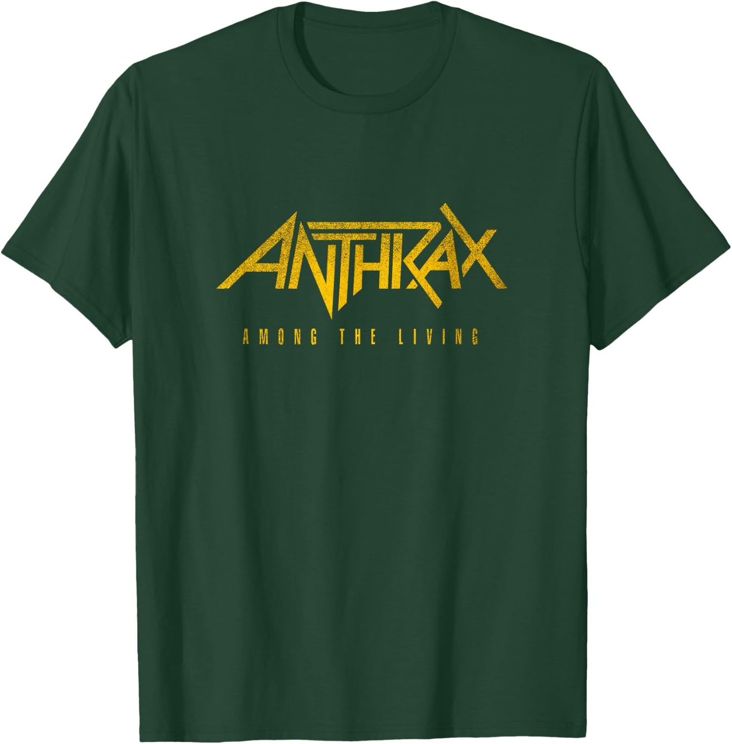 Anthrax Among The Living 35th Front Back Print T-Shirt - T-Shirt | Forest