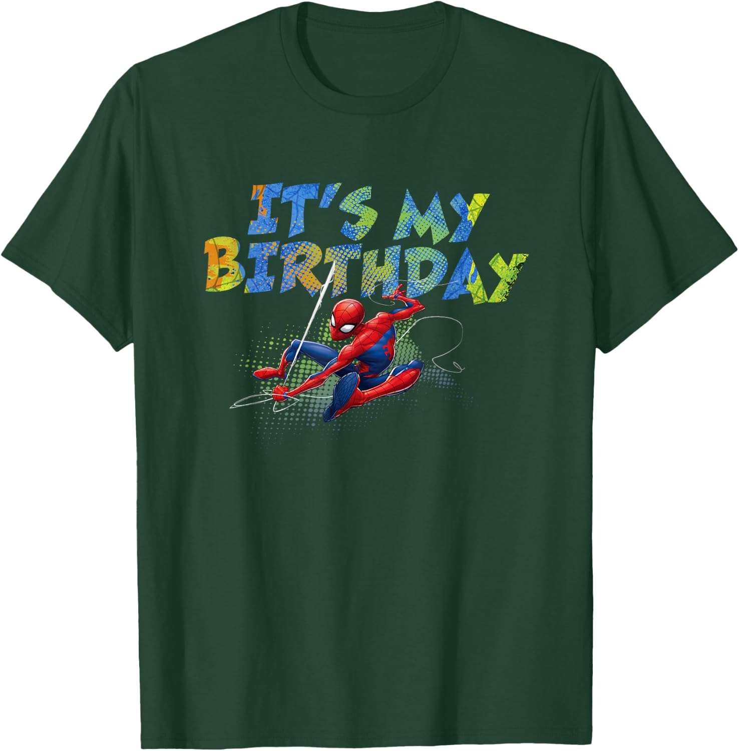 Marvel Super Heroes Spider-Man It's My Birthday , black T-Shirt - T-Shirt | Forest