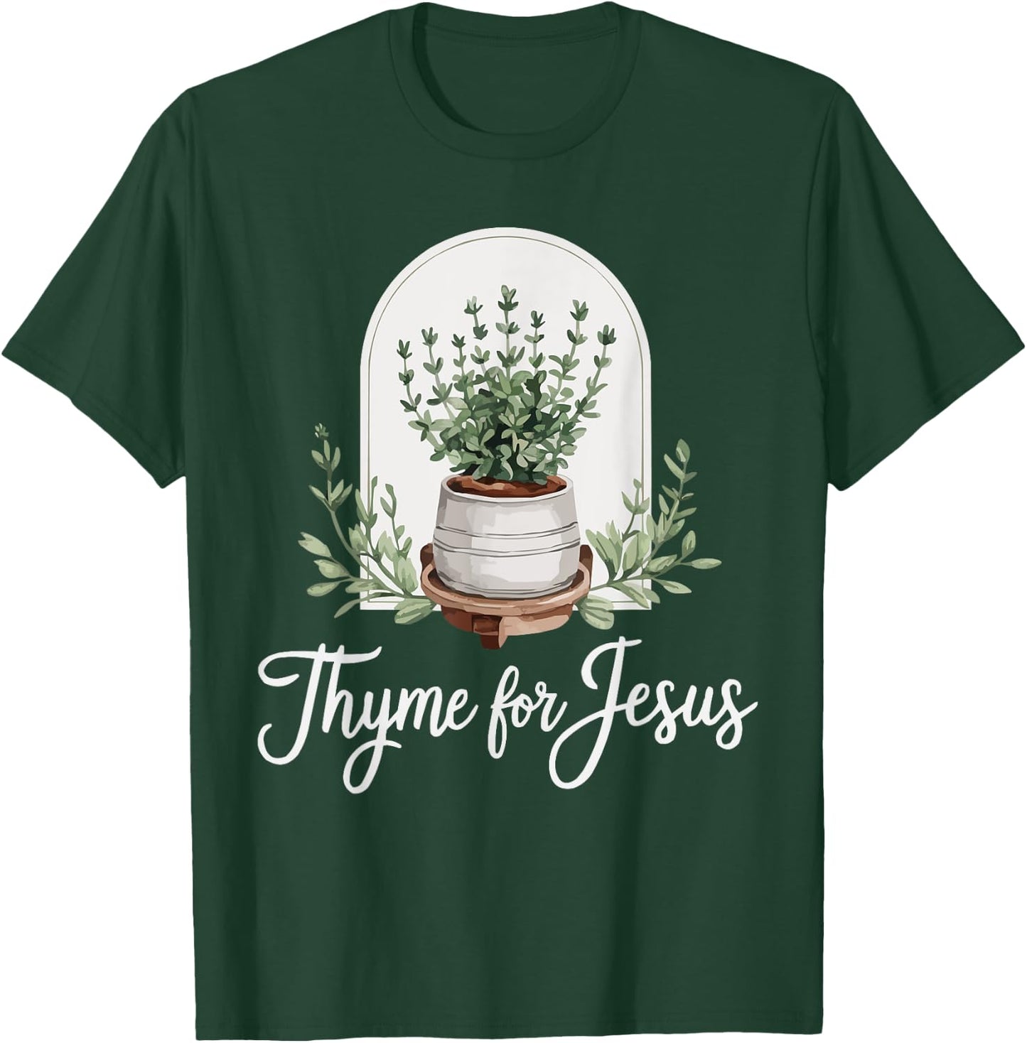 Gardening Jesus Christ Religion Christian Christianity T-Shirt - T-Shirt | Forest