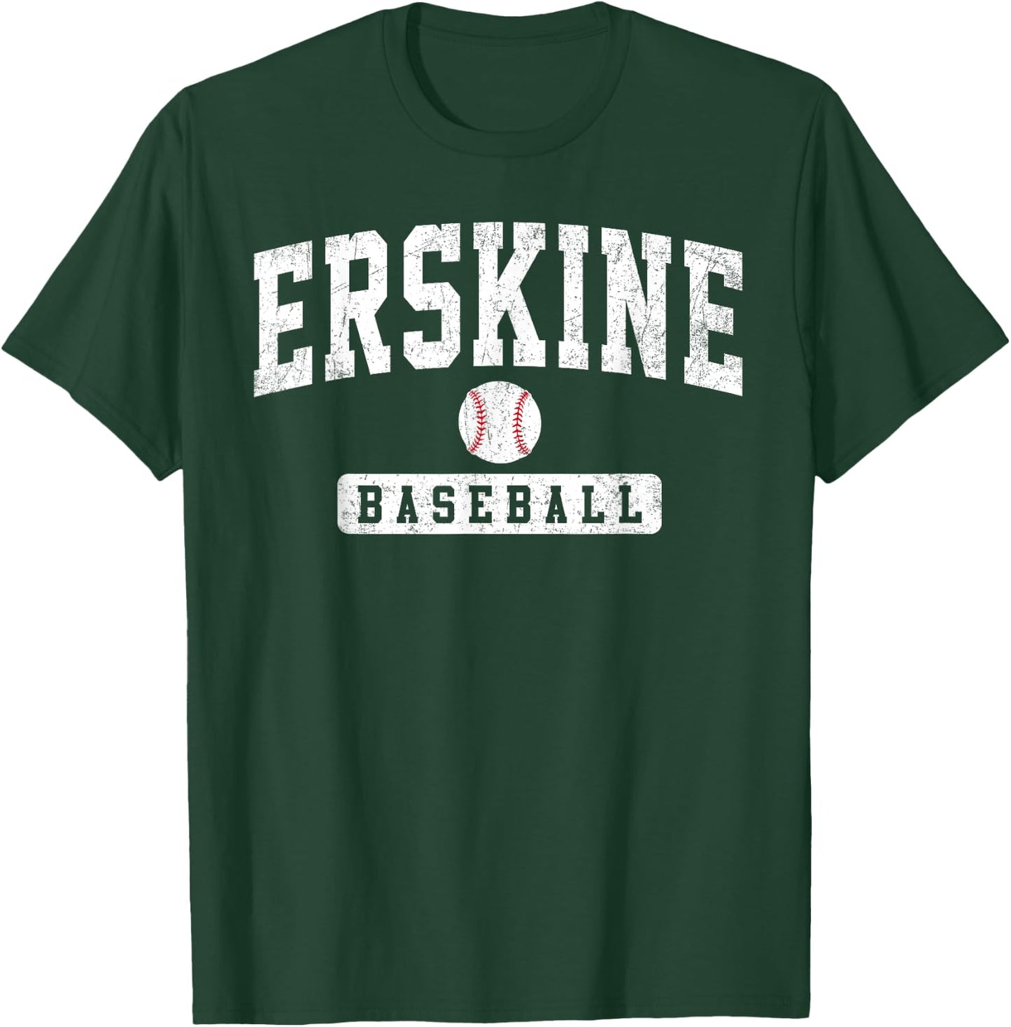 ERSKINE College Baseball Arch Vintage Design Women T-Shirt - T-Shirt | Forest