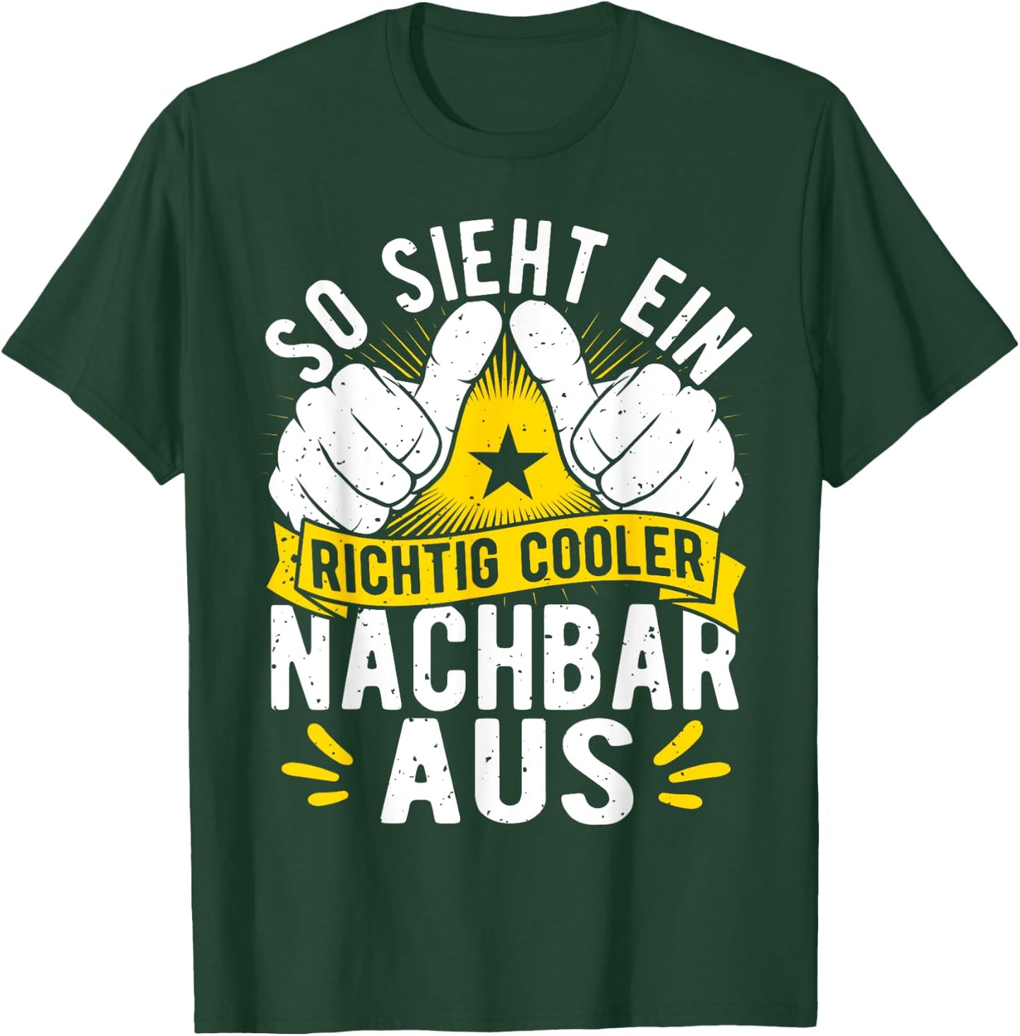 Herren Bester Nachbar Geburtstag Männer Lustige Sprüche T-Shirt - T-Shirt | Forest
