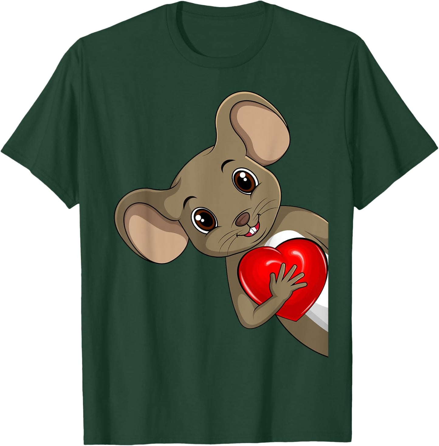Maus Damen Kinder Mädchen Mäuse T-Shirt - T-Shirt | Forest