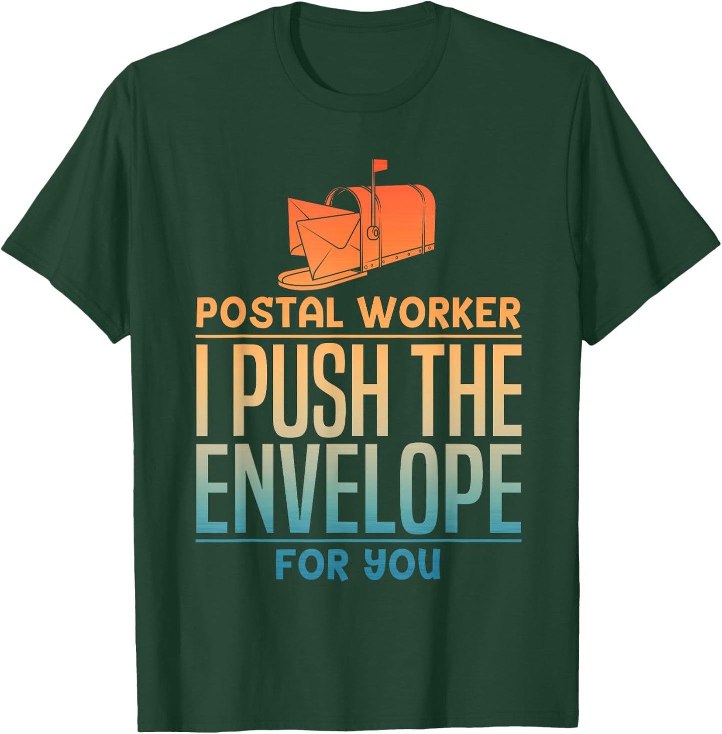 Funny Postal Worker Design Women Postmaster Mailman T-Shirt - T-Shirt | Forest