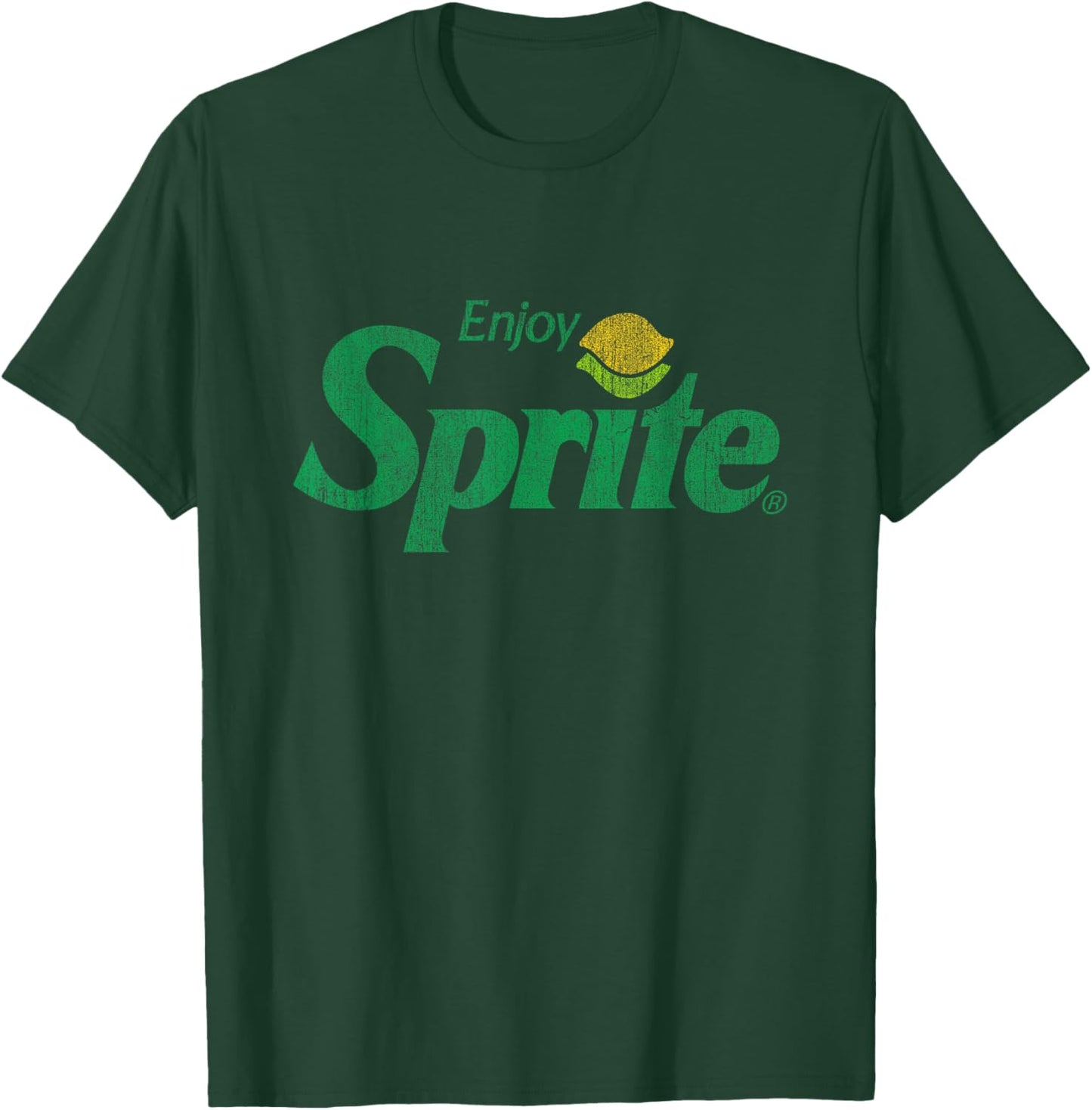 Have fun with the Sprite Distressed Logo , black T-Shirt - T-Shirt | Forest