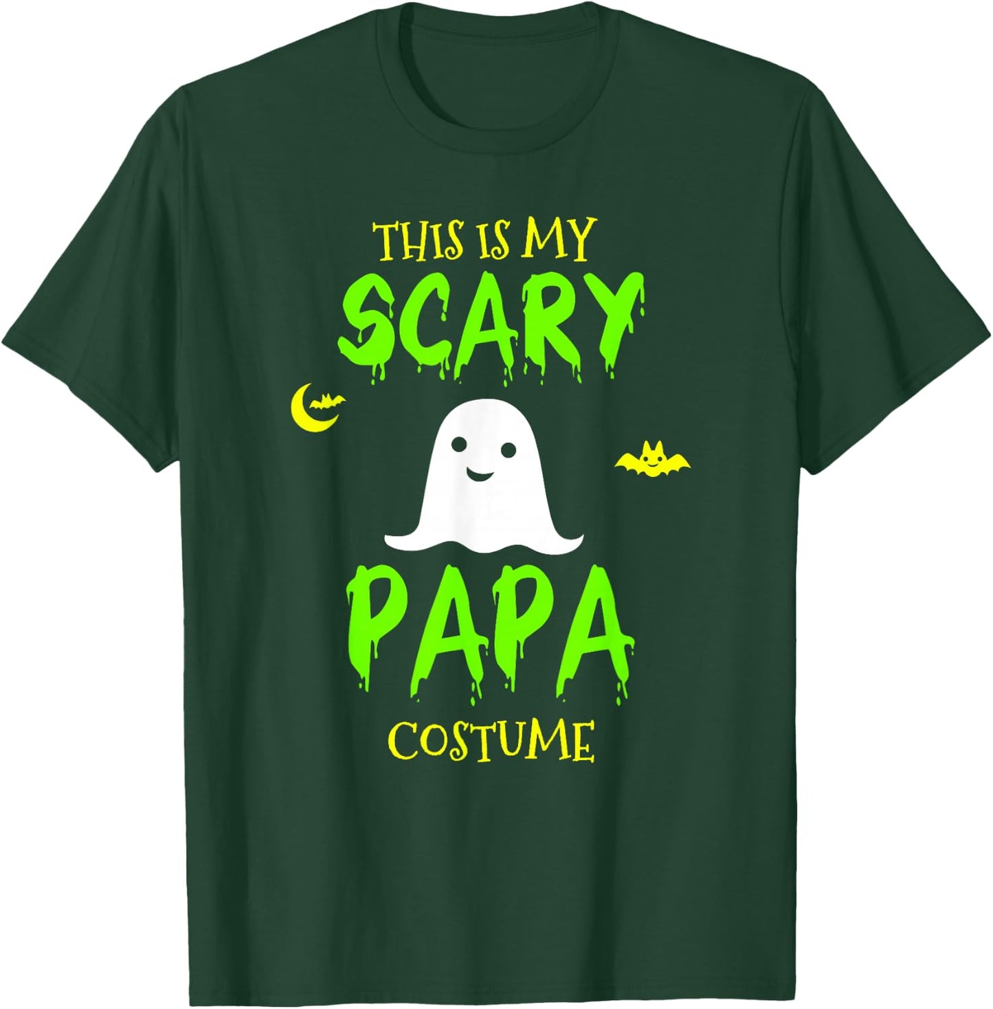 This Is My Scary Papa Costume Halloween Lazy Easy T-Shirt - T-Shirt | Forest