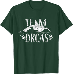 Team Orcas Sea Whale Orca Protect T-Shirt - T-Shirt | Forest