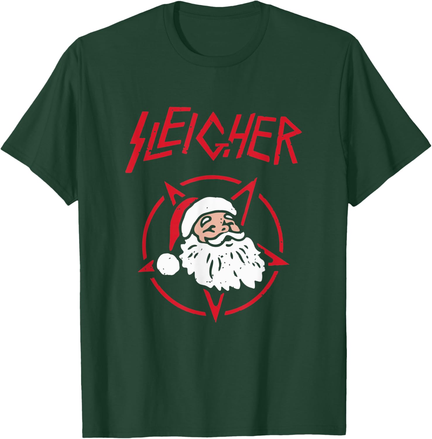 Santa the Sleigher T-Shirt - T-Shirt | Forest